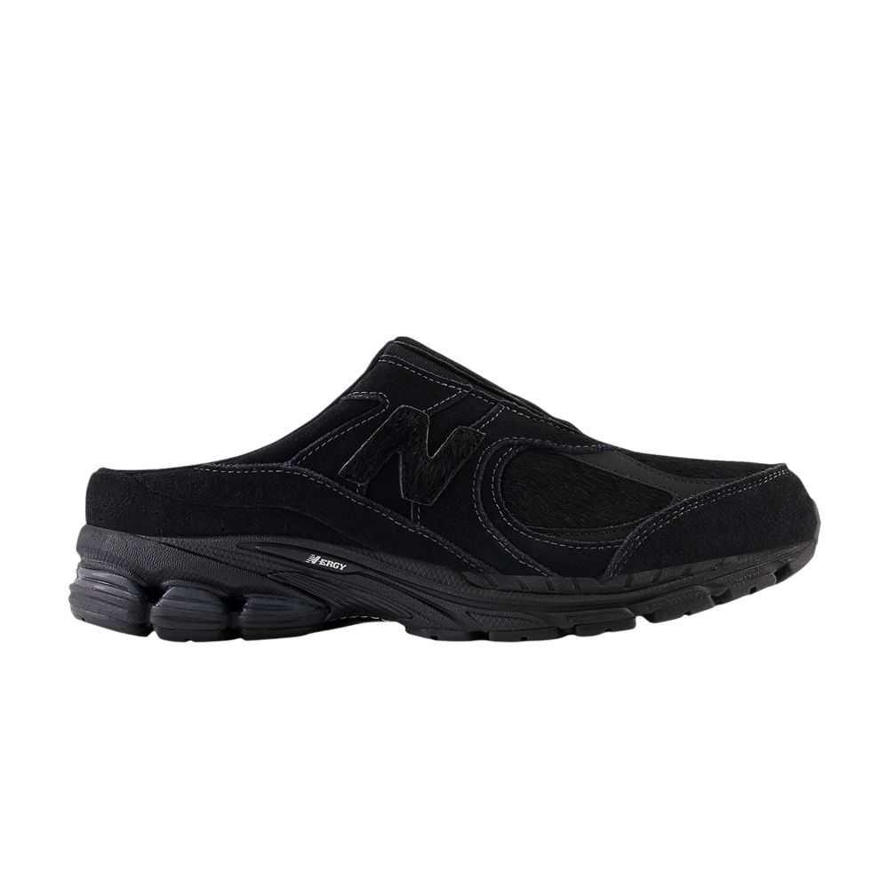 Pre-owned New Balance 2002r Mule 'triple Black' | Men's Size 5