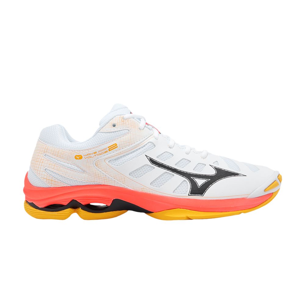 Pre-owned Mizuno Wave Voltage 2 'white Orange' | Men's Size 8.5