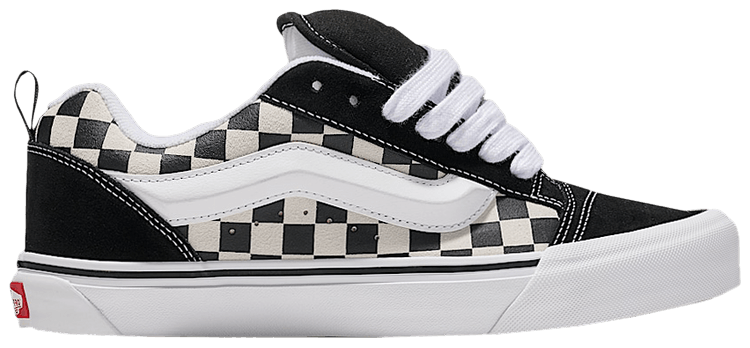 Vans Knu Skool Checkerboard   Black White