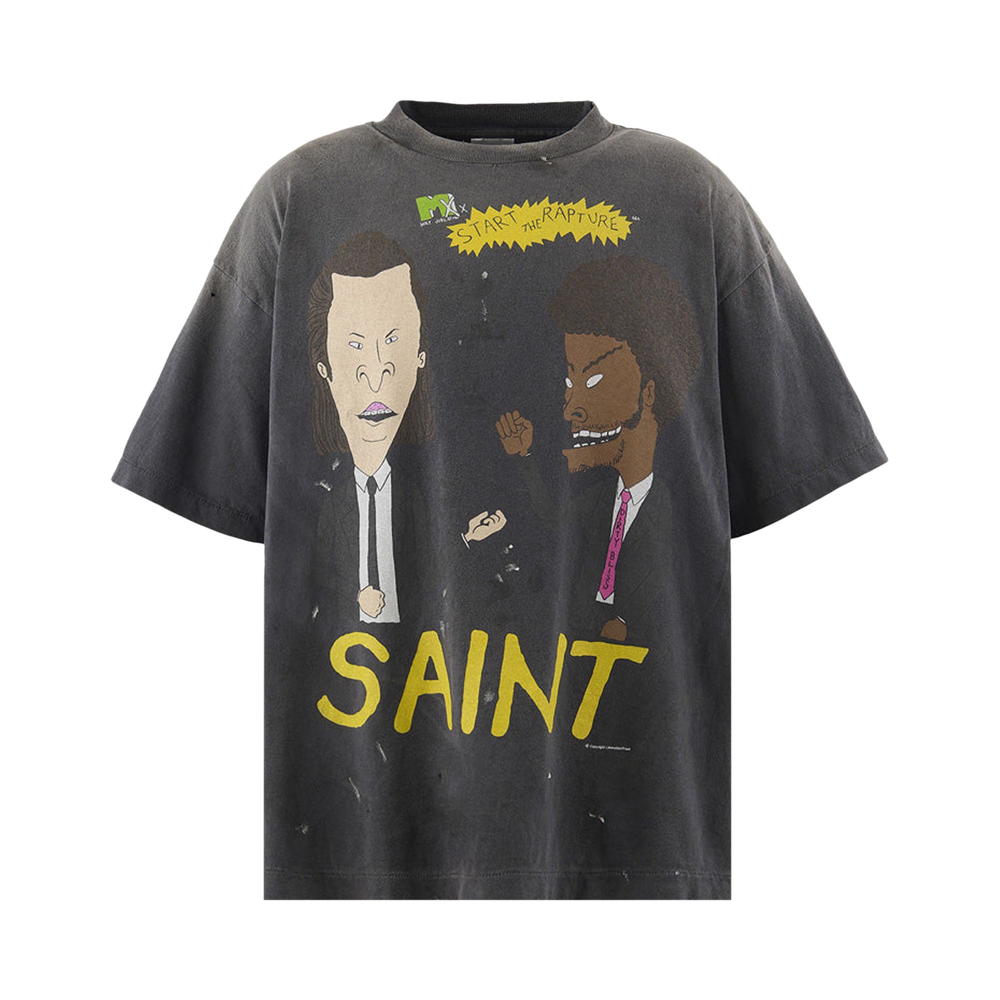 Pre-owned Saint Mxxxxxx Rapture Short-sleeve T-shirt 'black' | Men's Size Xxl