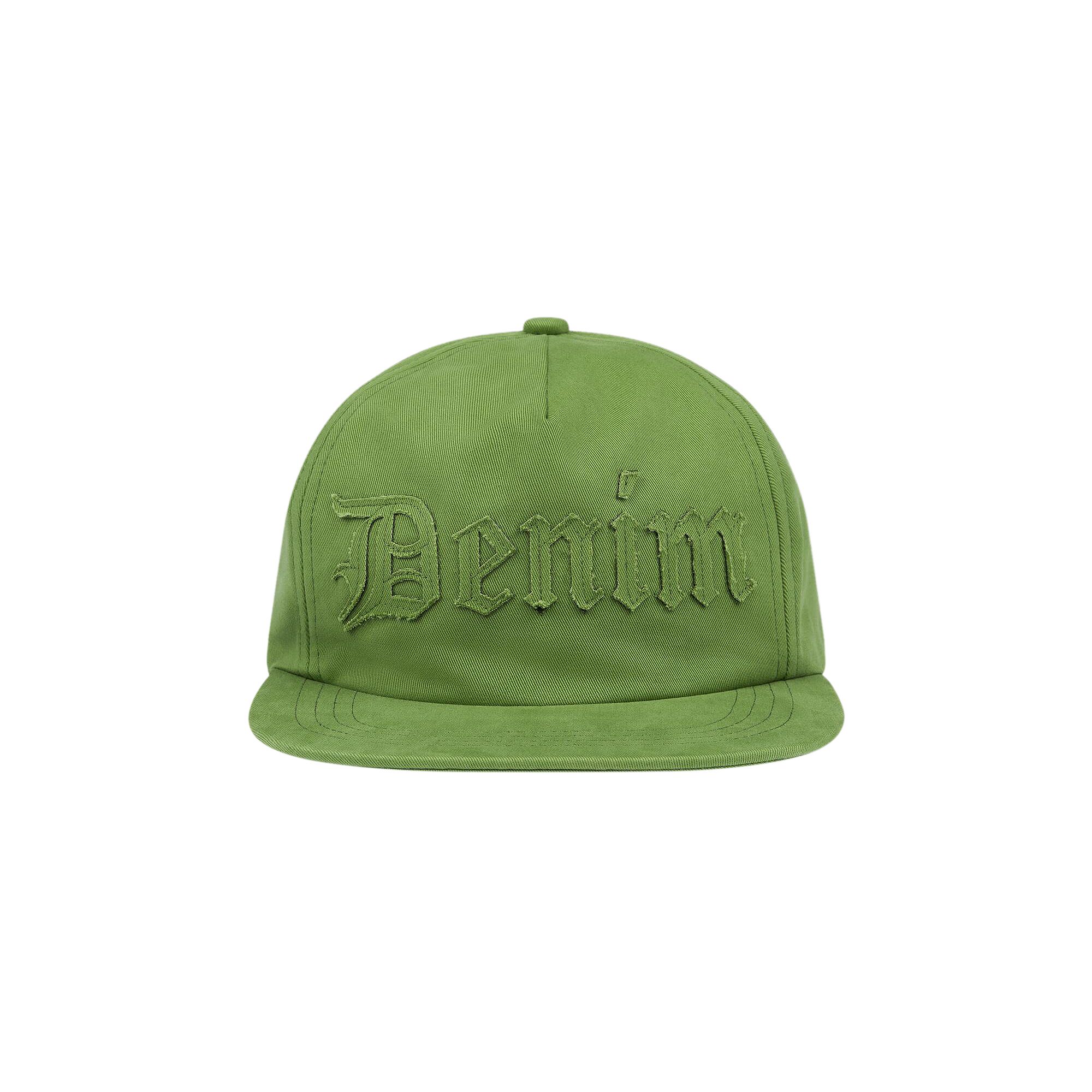 Pre-owned Denim Tears Denim Cut Out Cap 'cactus' | Green | Men's Size Onesize