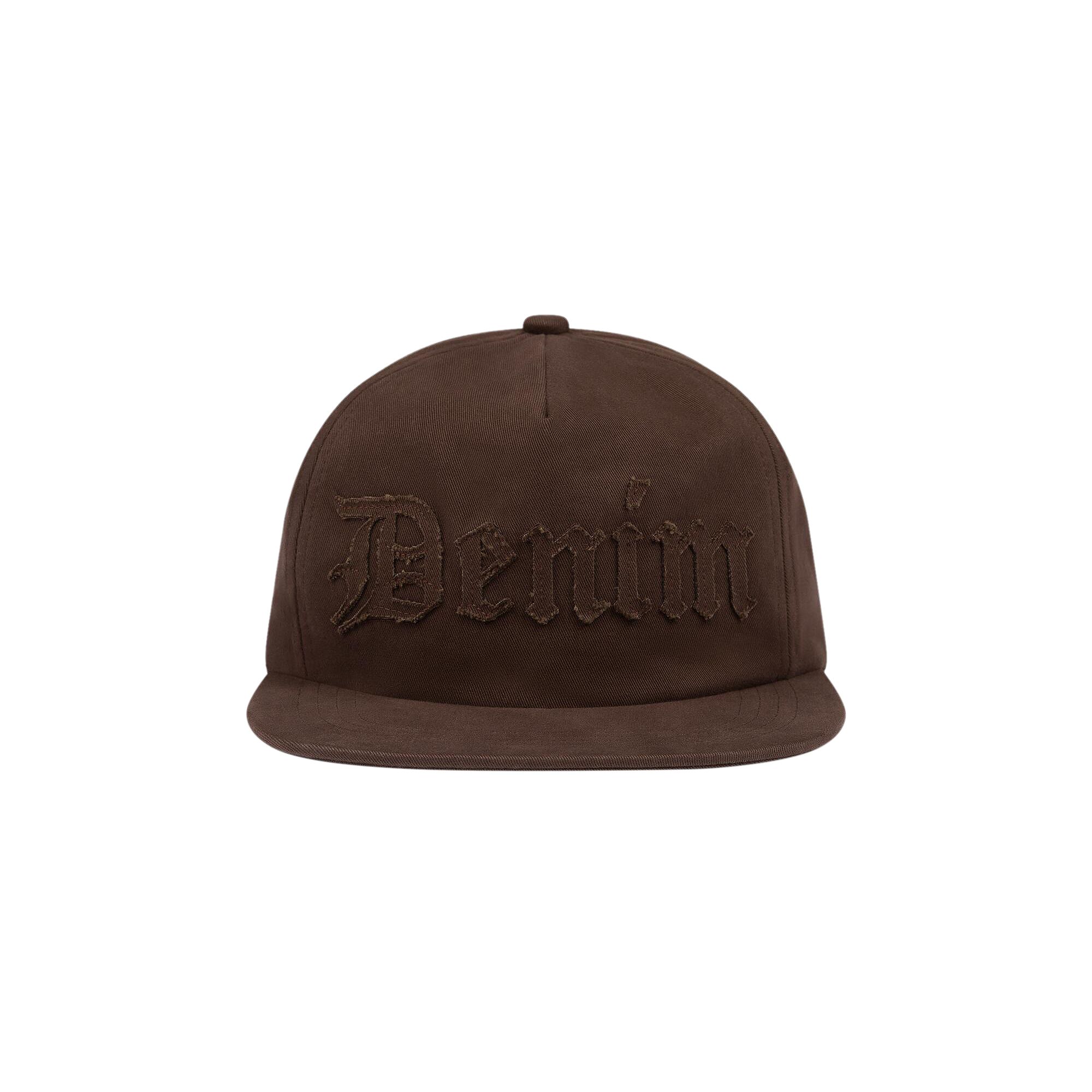 Pre-owned Denim Tears Denim Cut Out Cap 'brown' | Men's Size Onesize