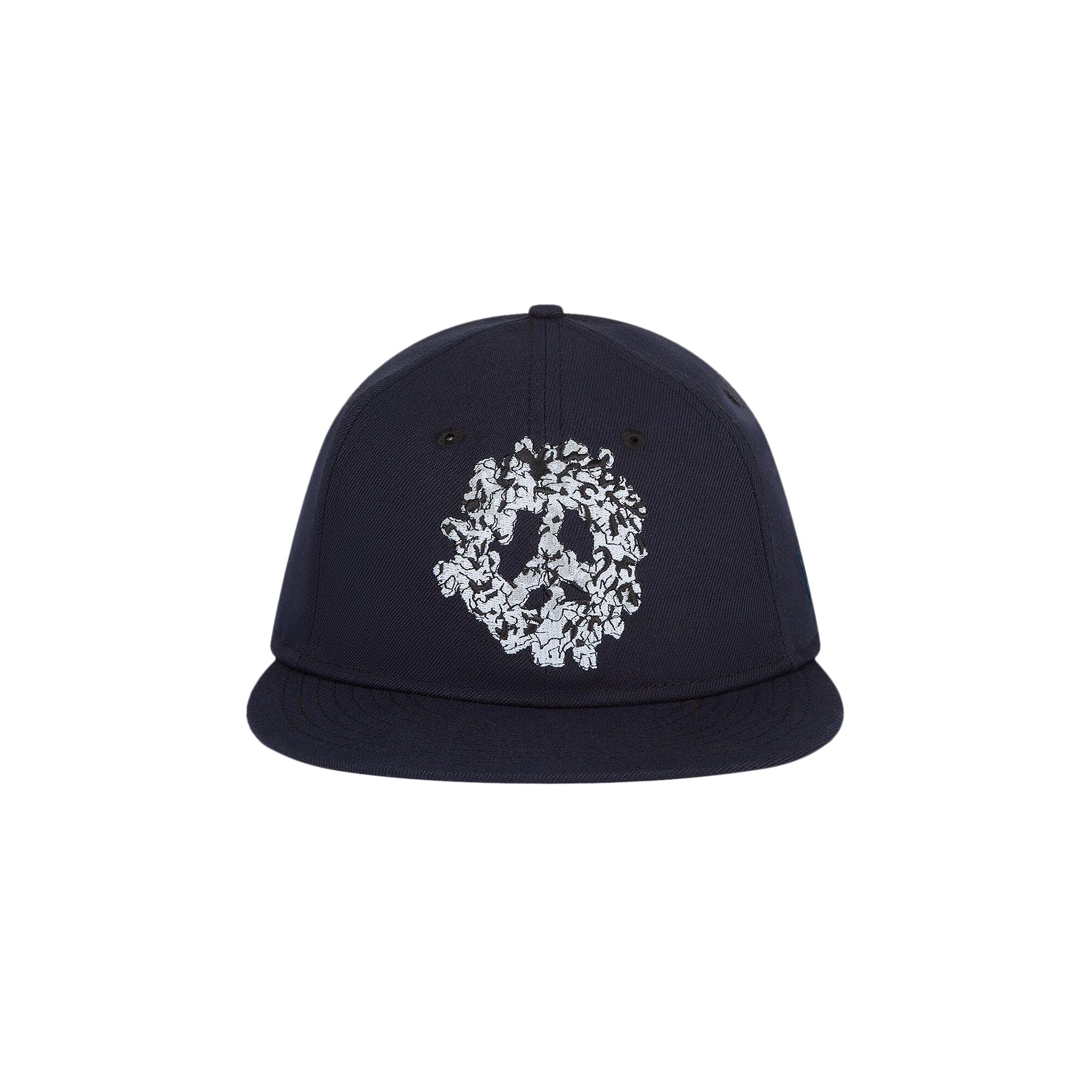 Pre-owned Denim Tears Peace Wreath Snapback Cap 'navy' | Blue | Men's Size Onesize