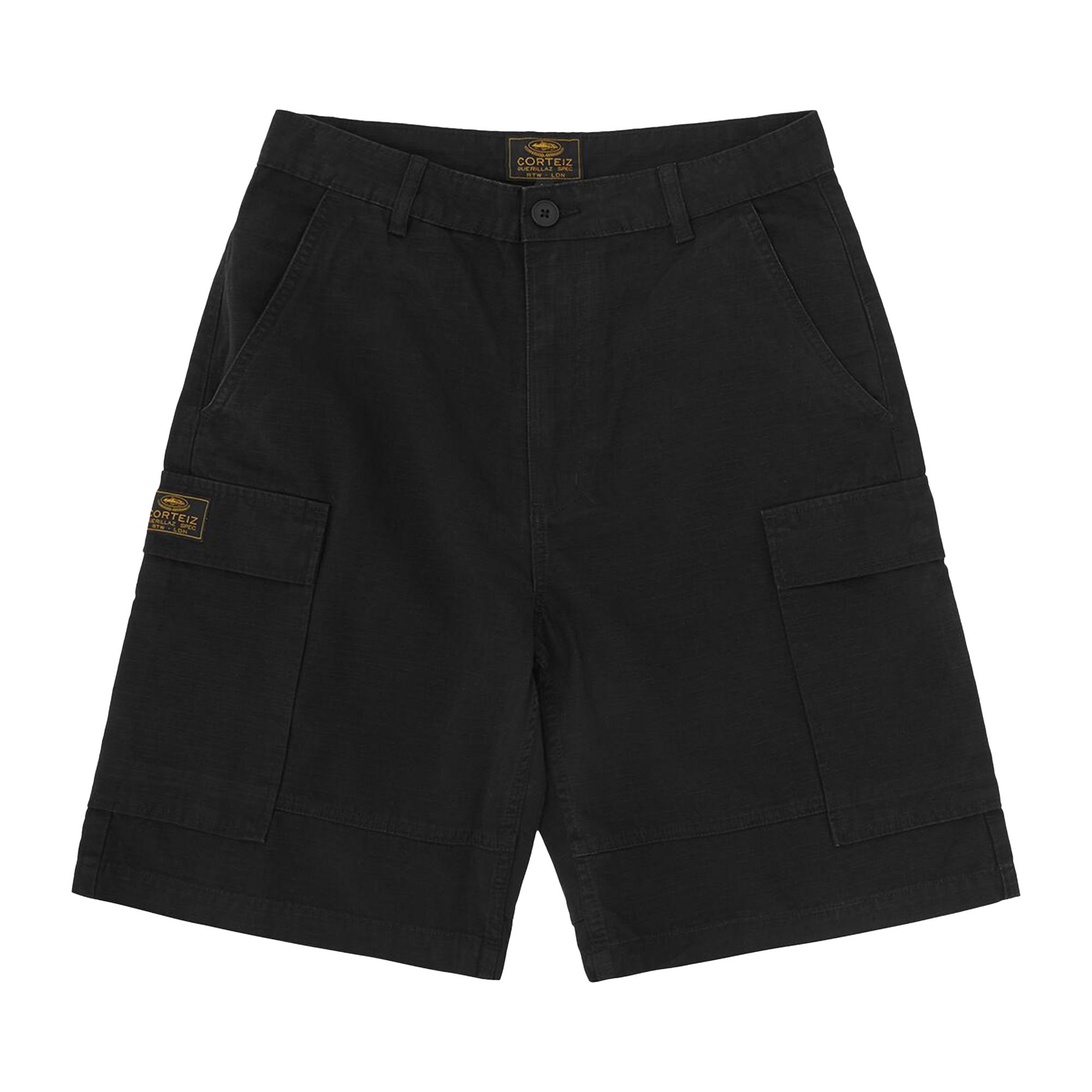 Pre-owned Corteiz Guerillaz Cargo Short 'black' | Men's Size 34