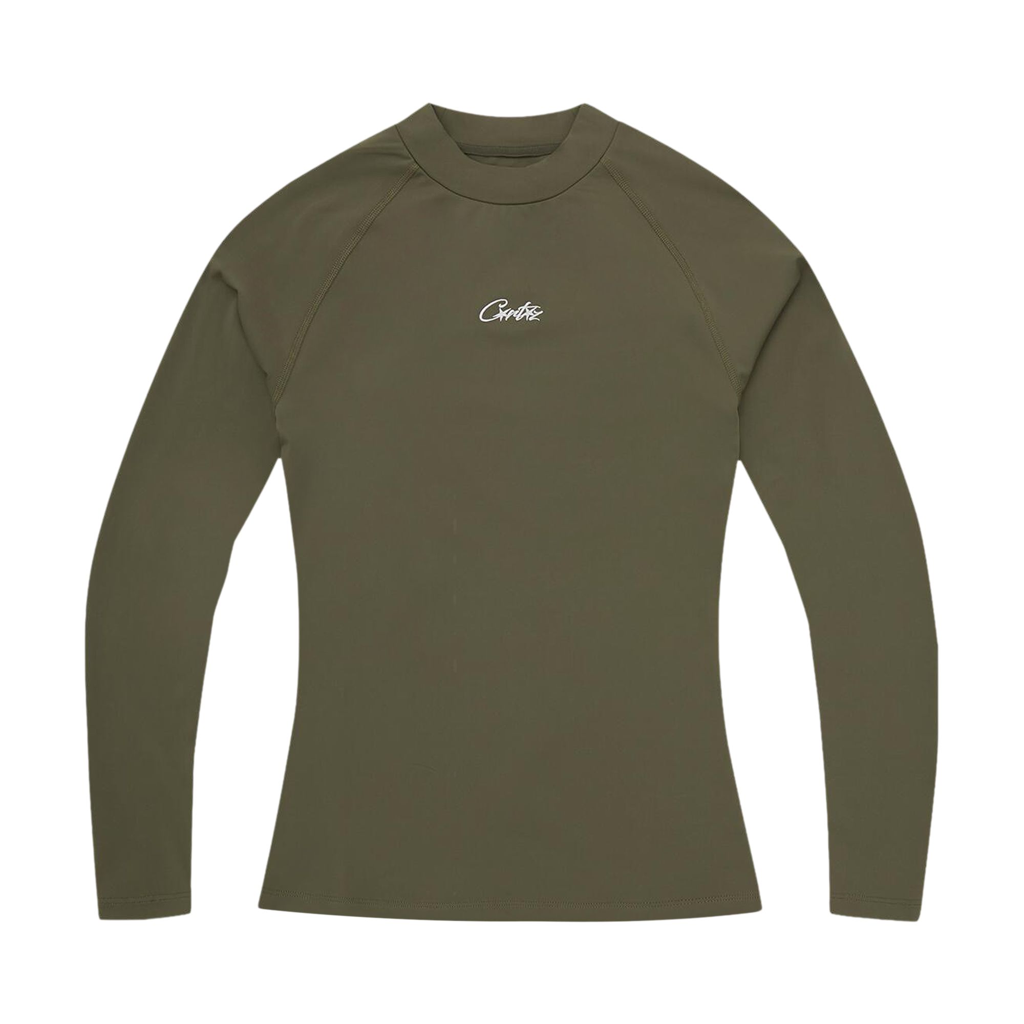 Pre-owned Corteiz Litework Compression Top 'olive' | Green | Men's Size M