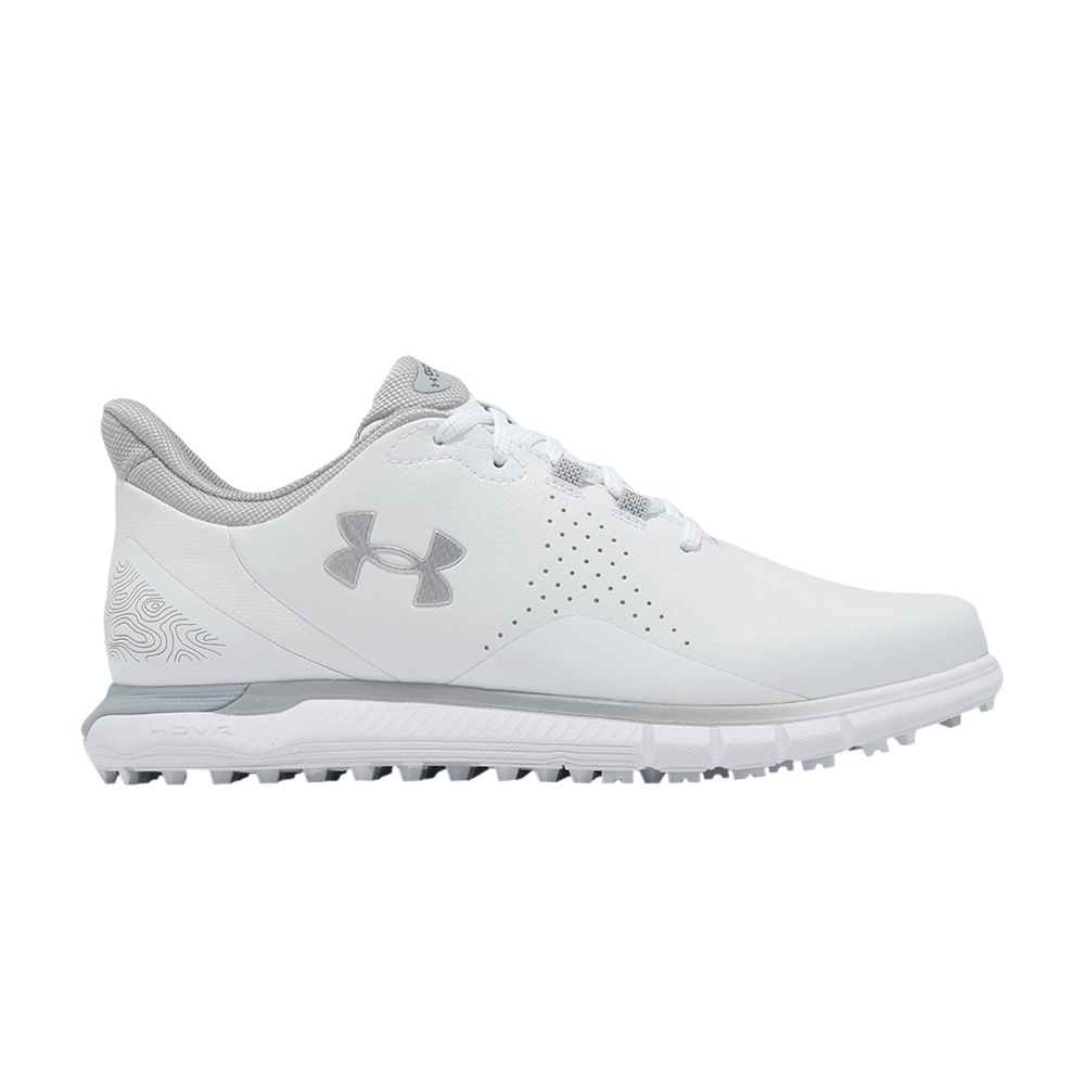 Pre-owned Under Armour Hovr Drive Fade Spikeless Golf Wide 'white Metallic Silver' | Men's Size 11.5