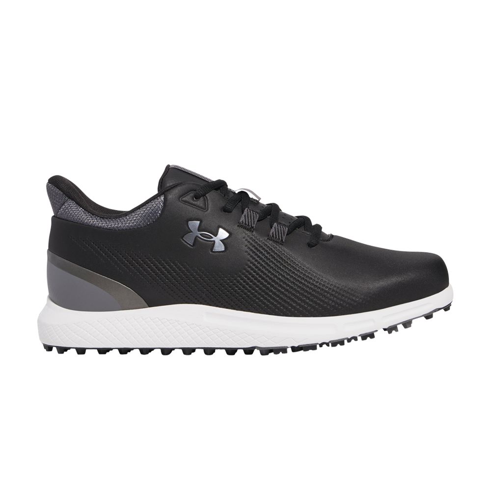 Pre-owned Under Armour Drive Medal Spikeless Wide 'black Castlerock' | Men's Size 11.5