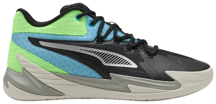 Puma Dagger Black Bright Aqua Green Glare