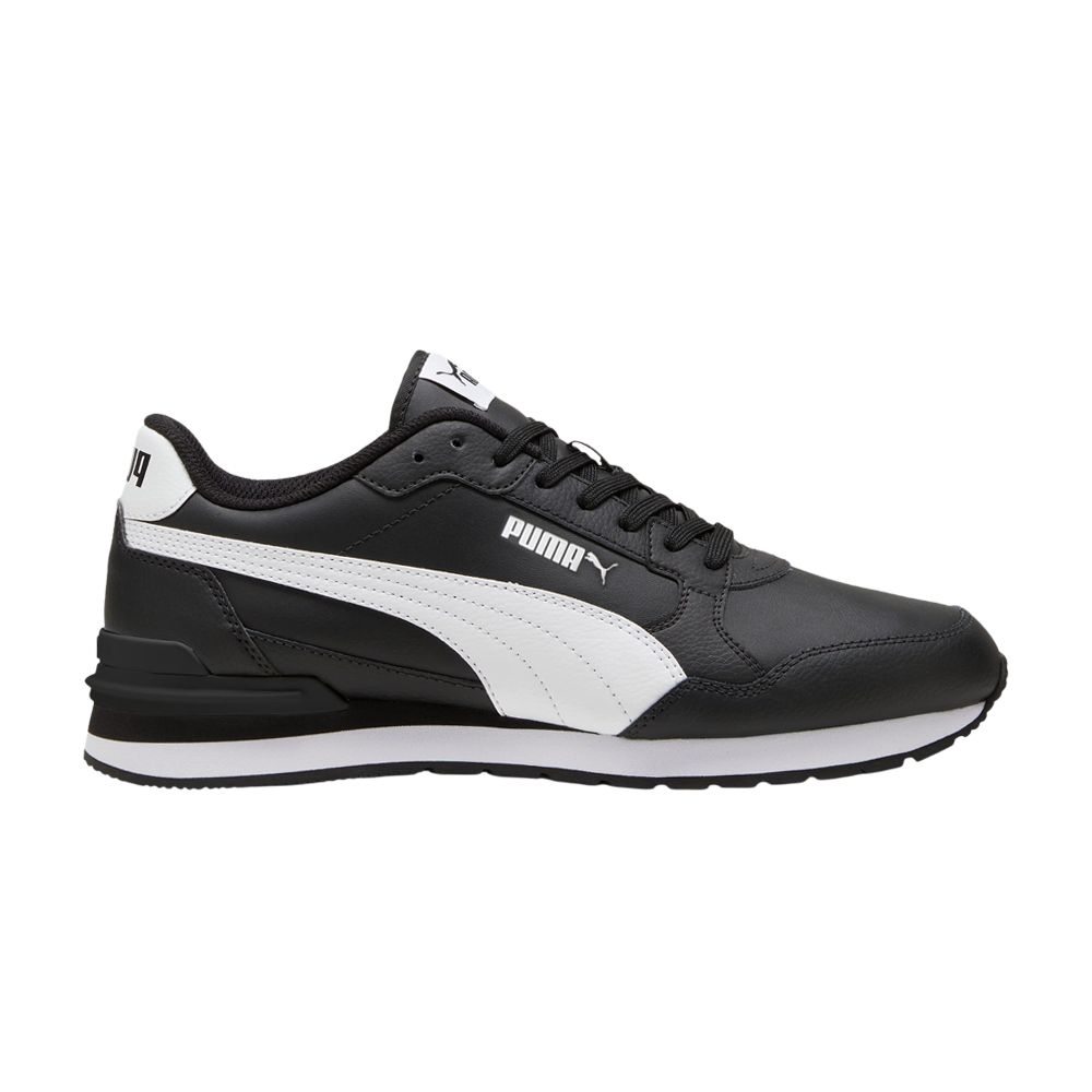 Puma ST Runner v4 Leather 'Black White' | Men's Size 11.5 - 399068-01