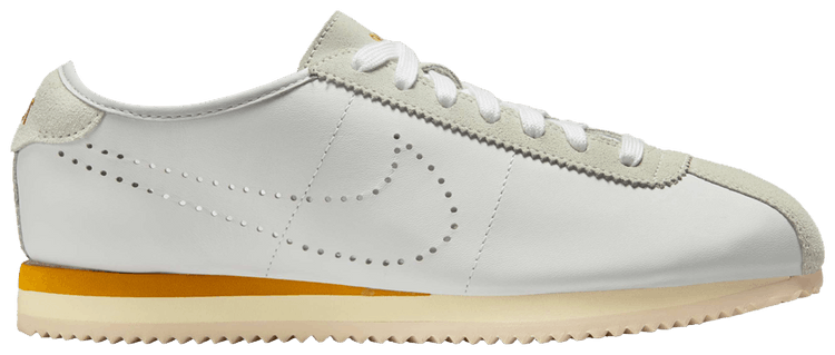 Nike Wmns Cortez Leather White Bronze Perforated Swoosh