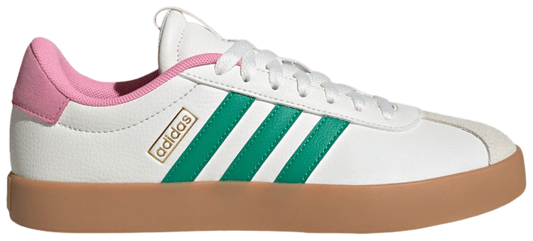 adidas Wmns VL Court 30 White Court Green Bliss Pink