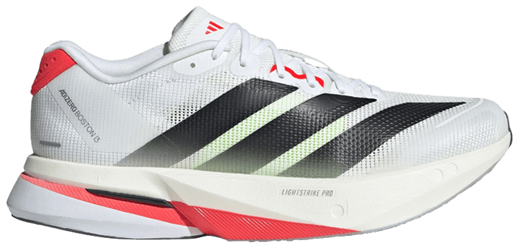 Adidas Wmns Adizero Boston 13 White Black Lucid Red