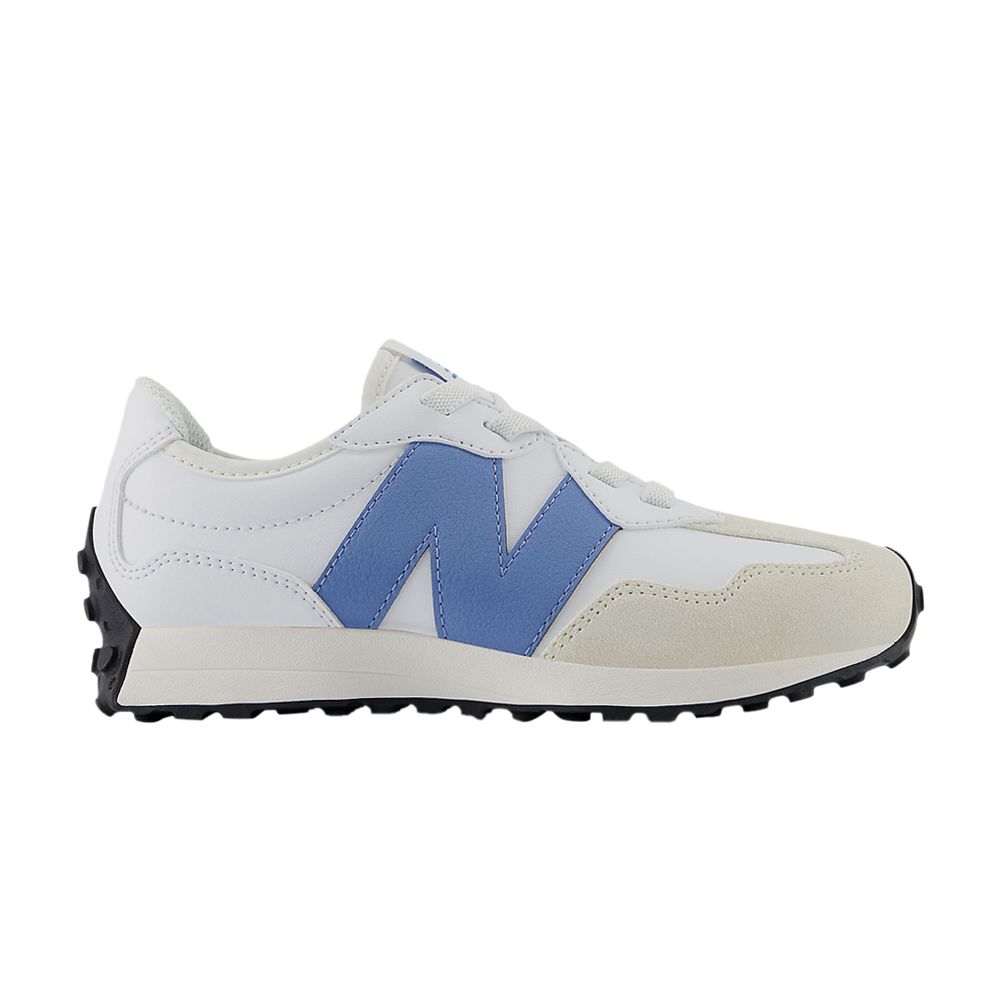 New Balance 327 Bungee Lace Little Kid Wide 'White Blue Laguna' | Kid's Size 3 - PH327SW-W