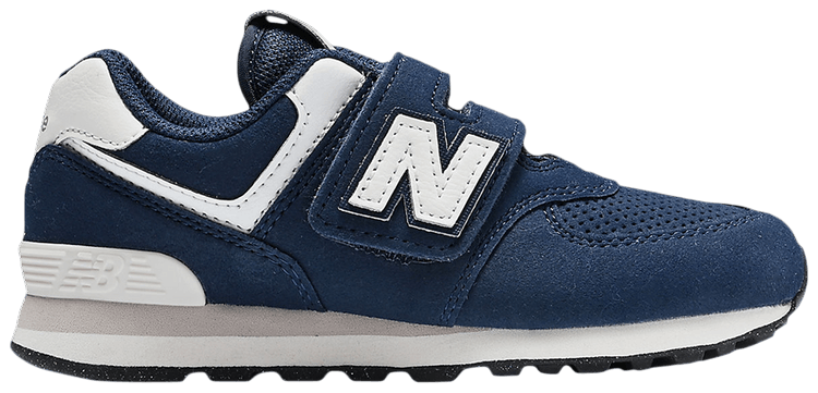 New Balance 574 Hook  Loop Little Kid Wide Navy