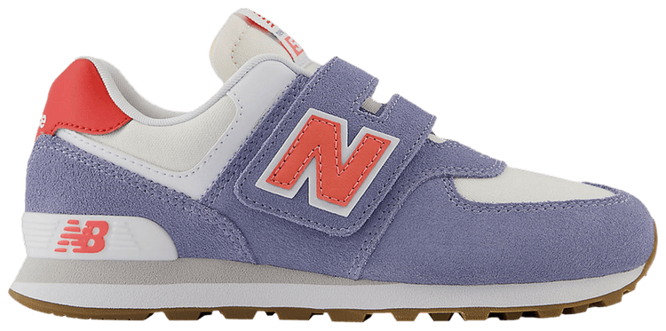 New Balance 574 Hook  Loop Little Kid Wide Dusk Shower Drifting Red
