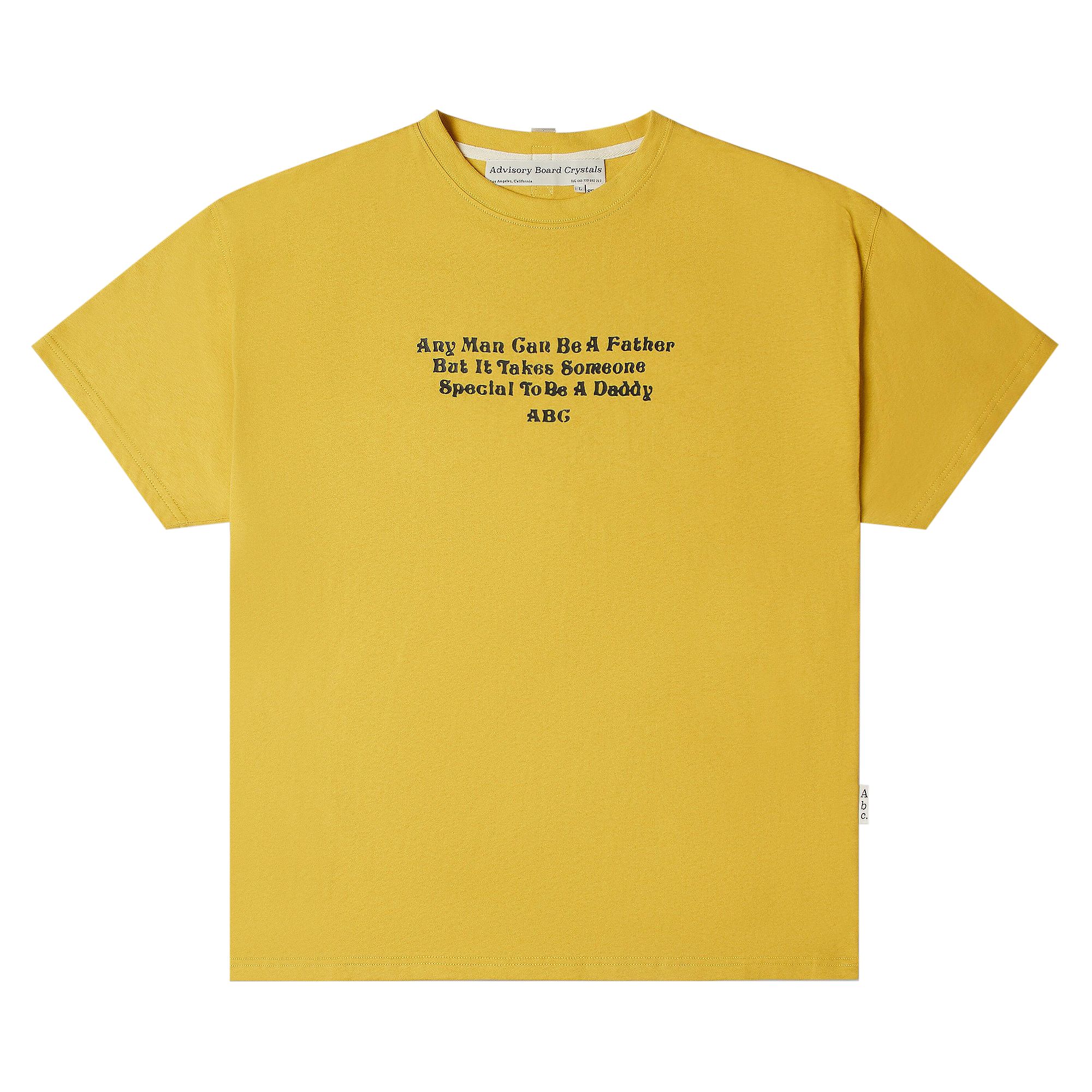 Pre-owned Advisory Board Crystals Father Quote T-shirt 'yellow' | Men's Size M