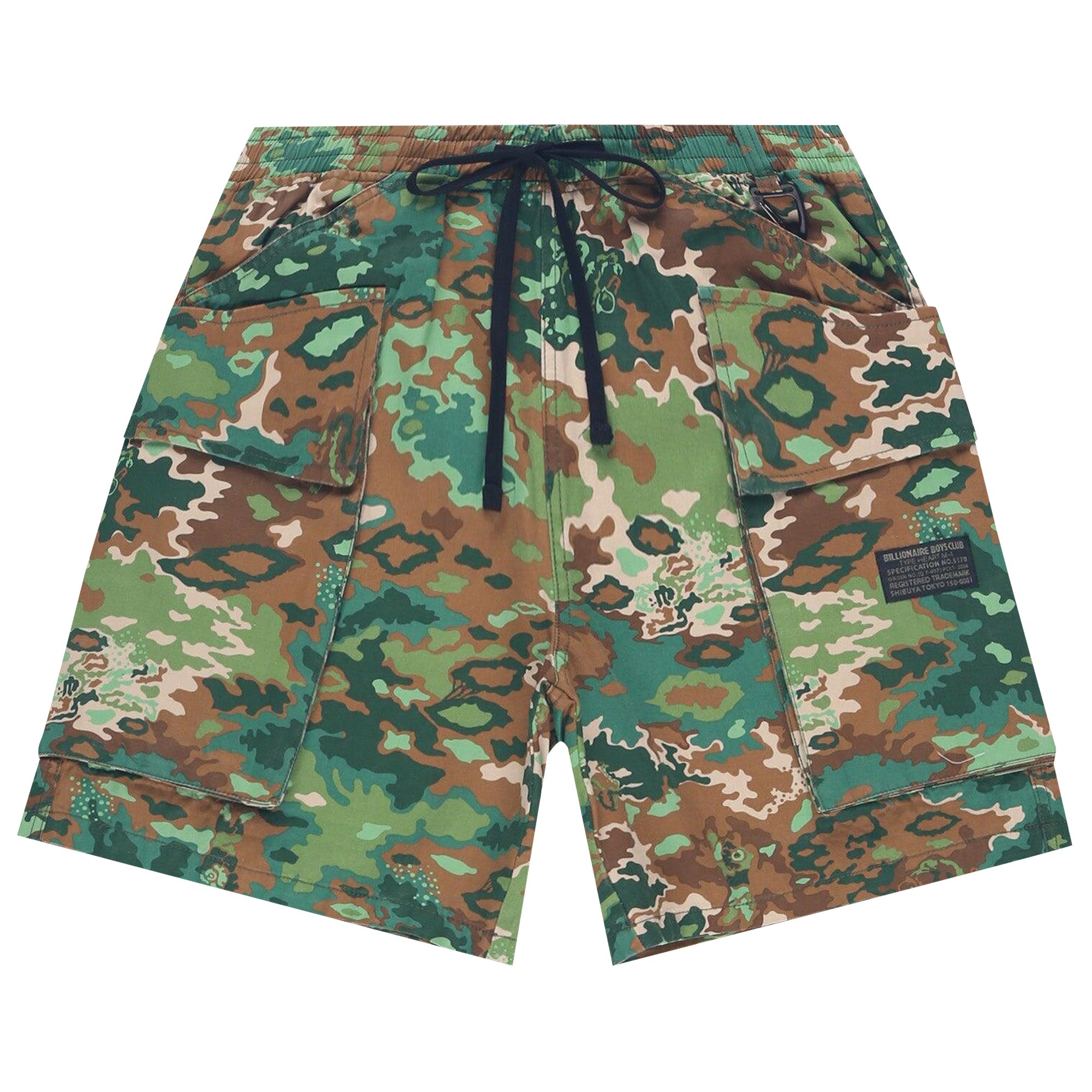 Pre-owned Billionaire Boys Club Camo Shorts 'eden' | Green | Men's Size L