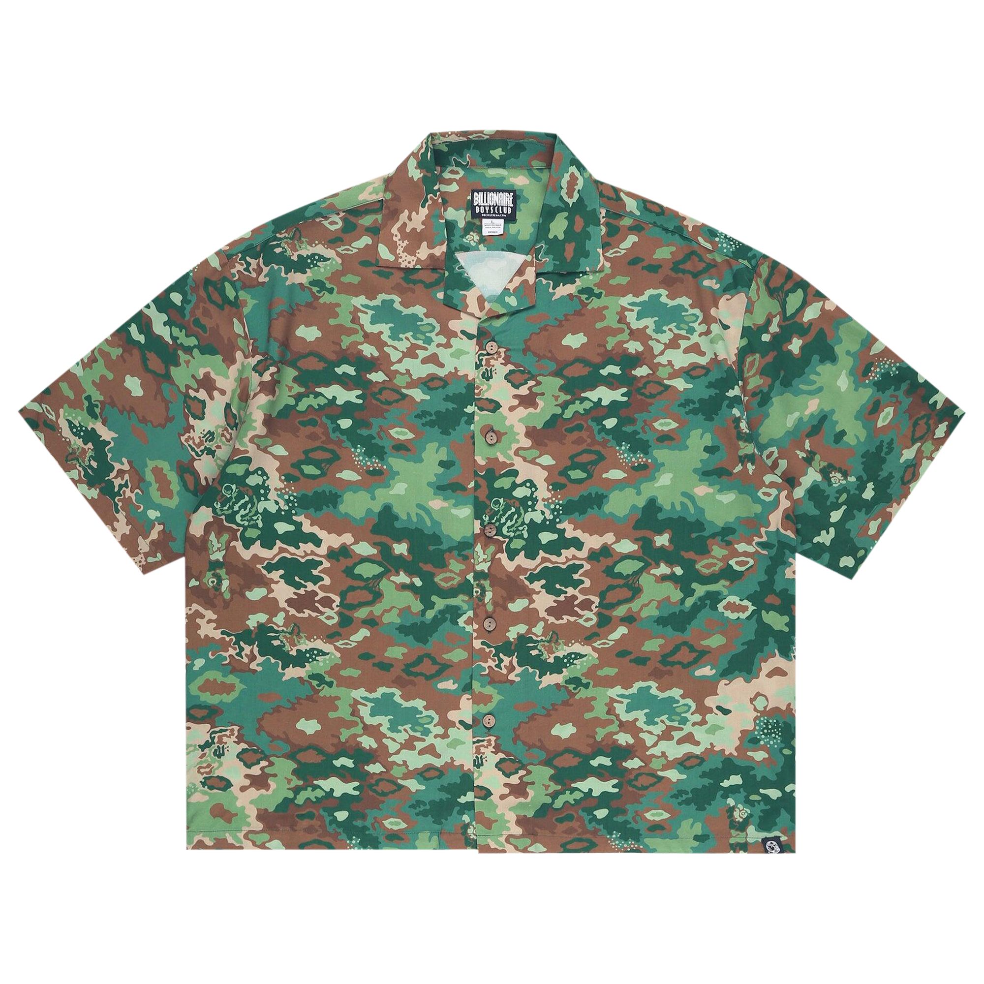 Pre-owned Billionaire Boys Club Asteroid Woven Shirt 'eden' | Green | Men's Size Xxl