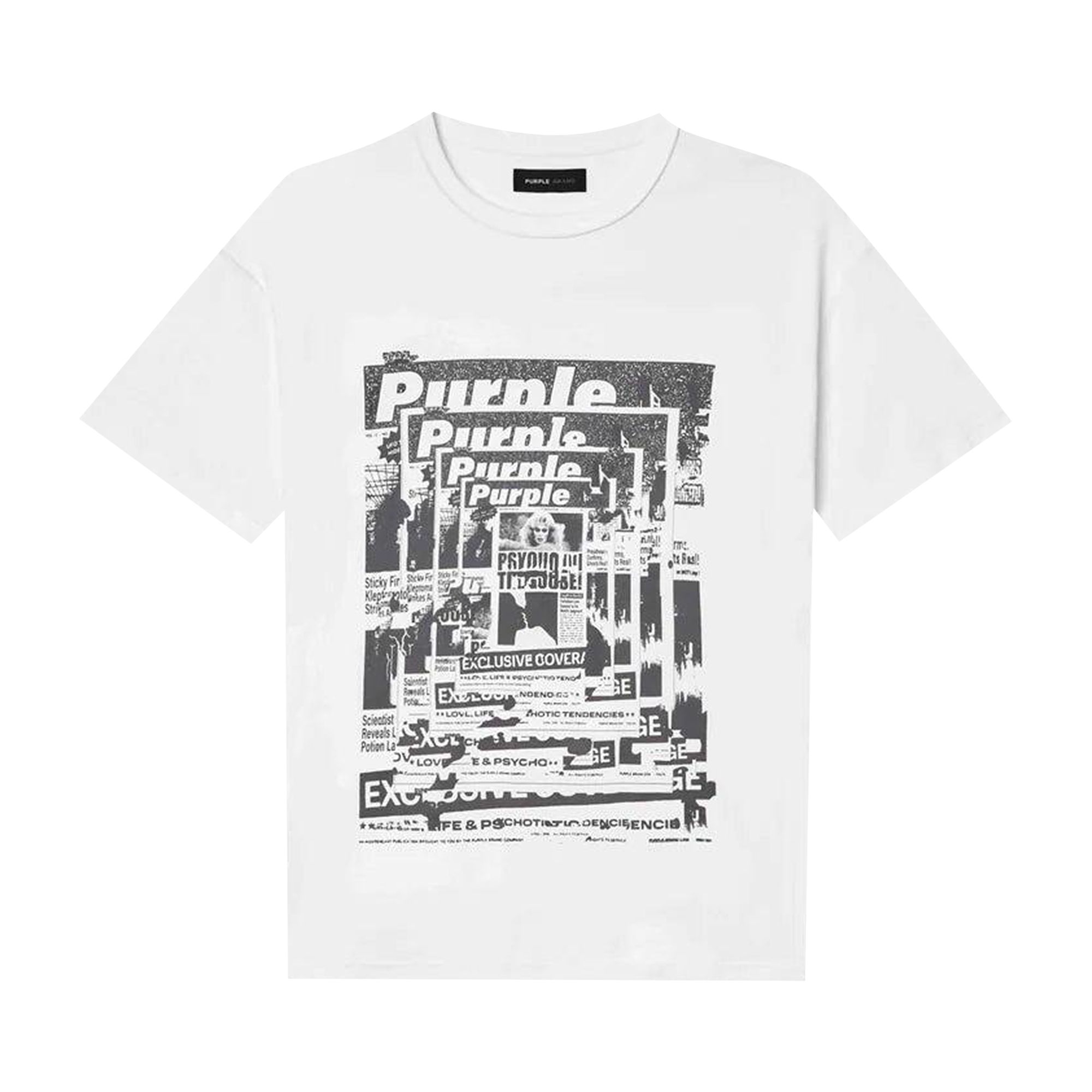 Pre-owned Purple Brand Clean Jersey T-shirt 'white' | Men's Size L