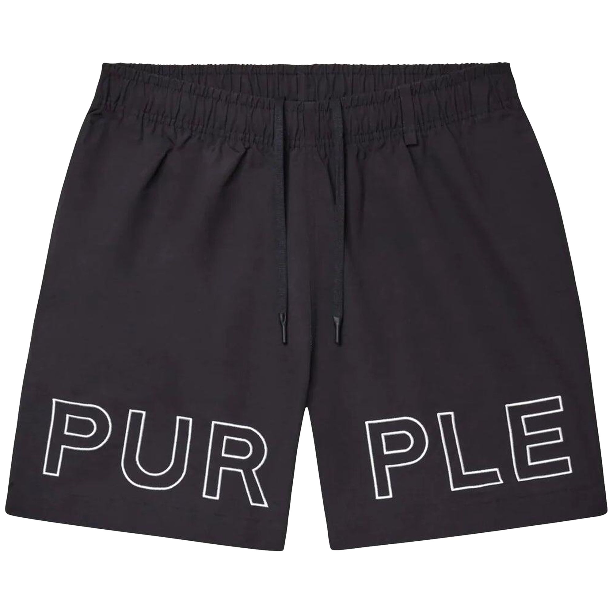 Pre-owned Purple Brand All Round Shorts 'black' | Men's Size S