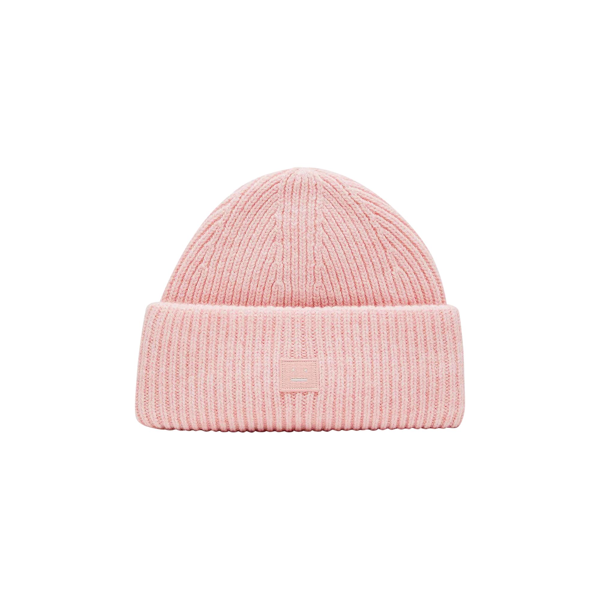 Pre-owned Acne Studios Small Face Logo Beanie 'pink' | Men's Size Onesize
