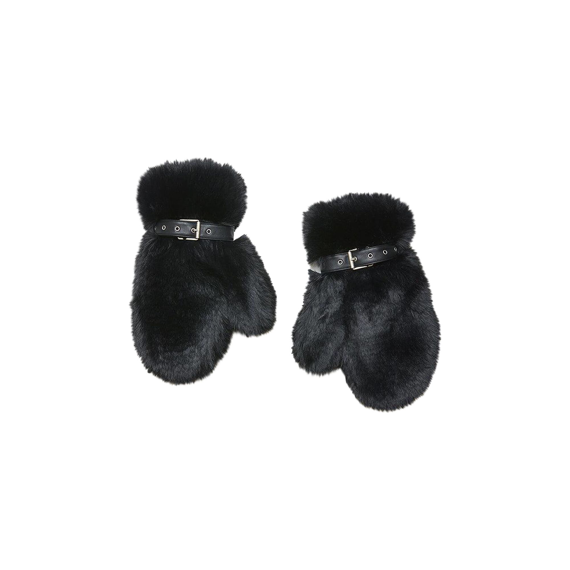 Pre-owned Acne Studios Alion Fur Mittens 'black' | Men's Size S