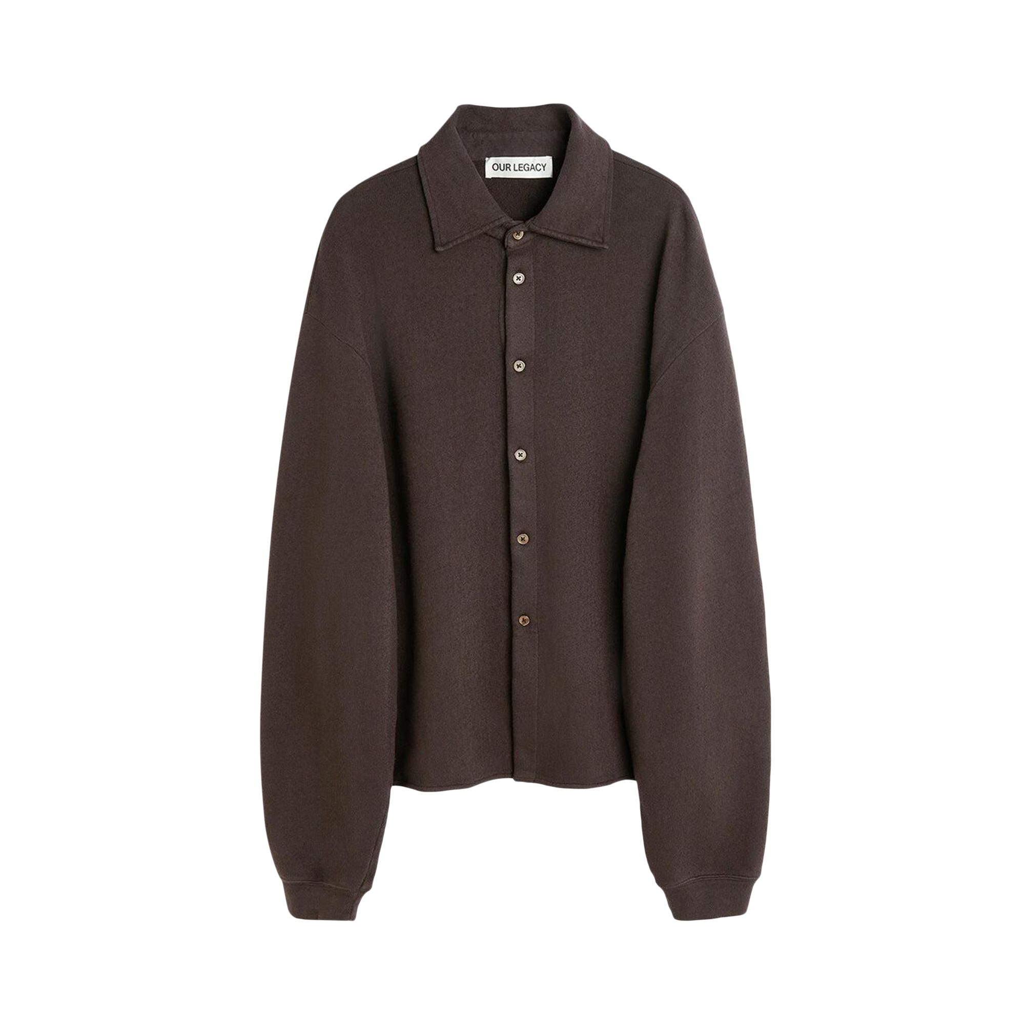 Pre-owned Our Legacy Recovery Shirt 'deep Brown' | Men's Size 48