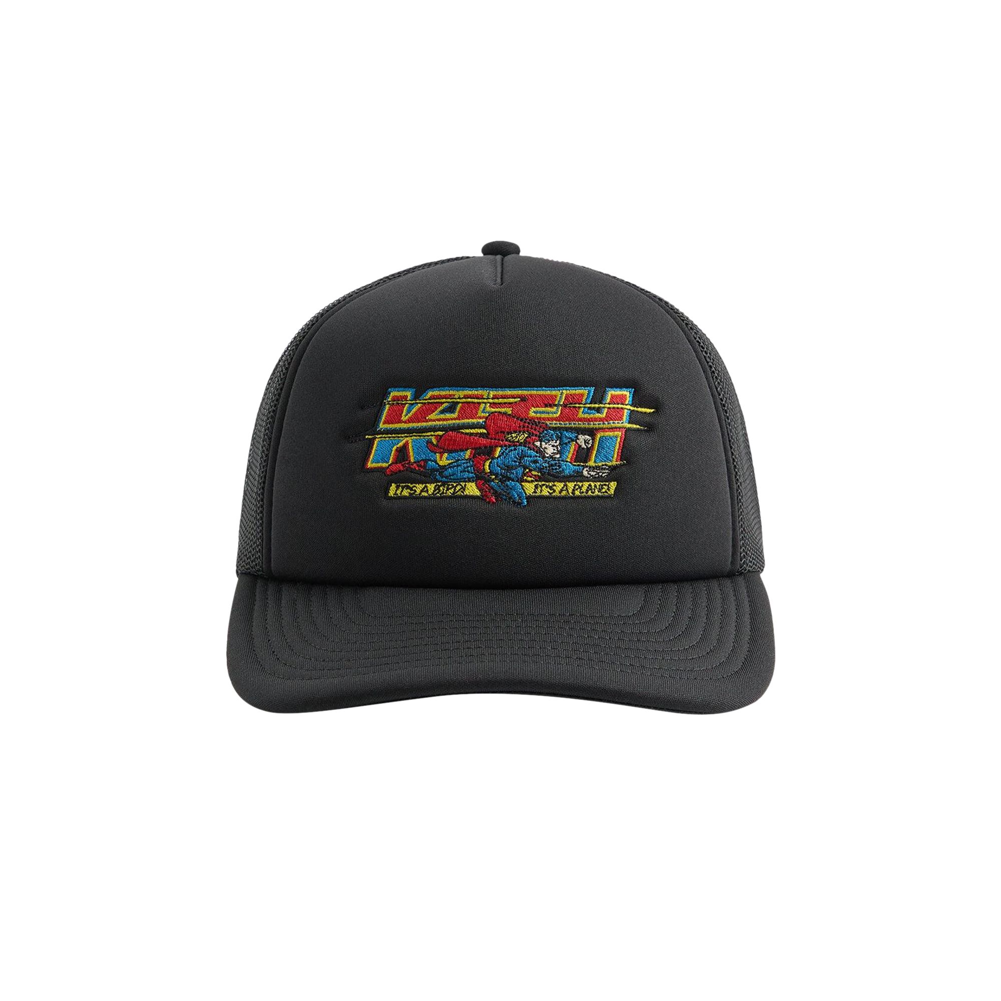 Pre-owned Kith X Superman Nolan Trucker Hat 'black' | Men's Size Onesize