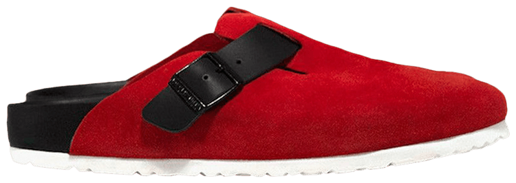 Concepts x Birkenstock Boston Suede Sandal Basic Red