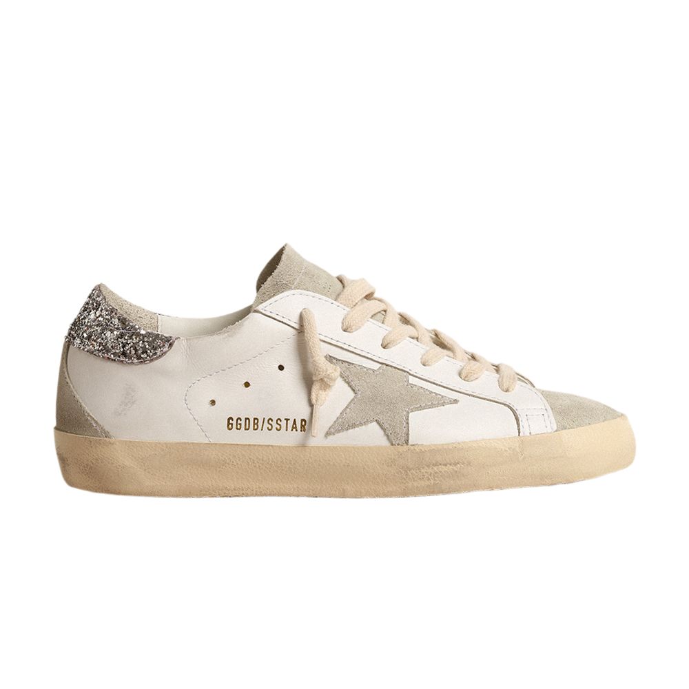 Pre-owned Golden Goose Wmns Superstar 'white Ice Silver Glitter' | Women's Size 39