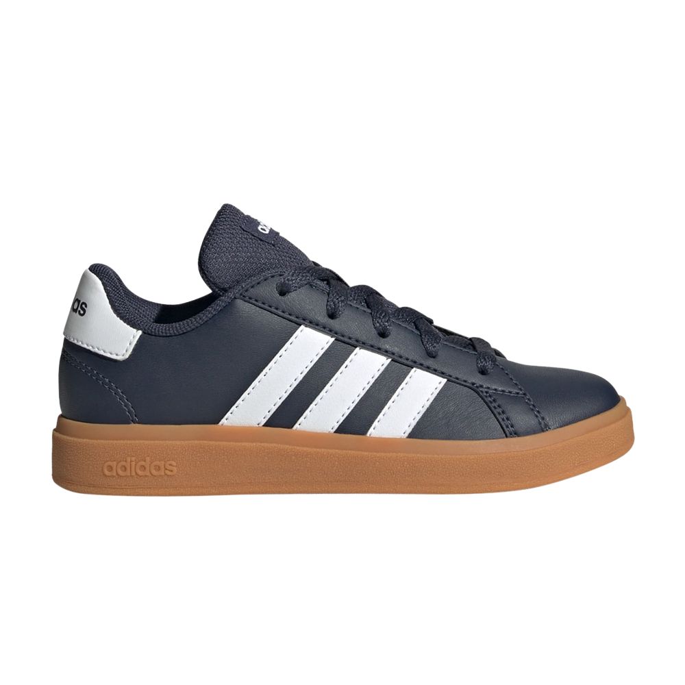 adidas Grand Court Lace-Up K 'Shadow Navy White Gum' | Blue | Kid's Size 6.5 - JI0970