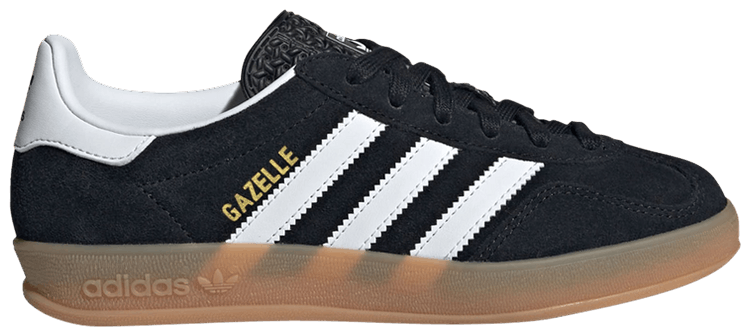 Adidas Gazelle Indoor J Black White Gum