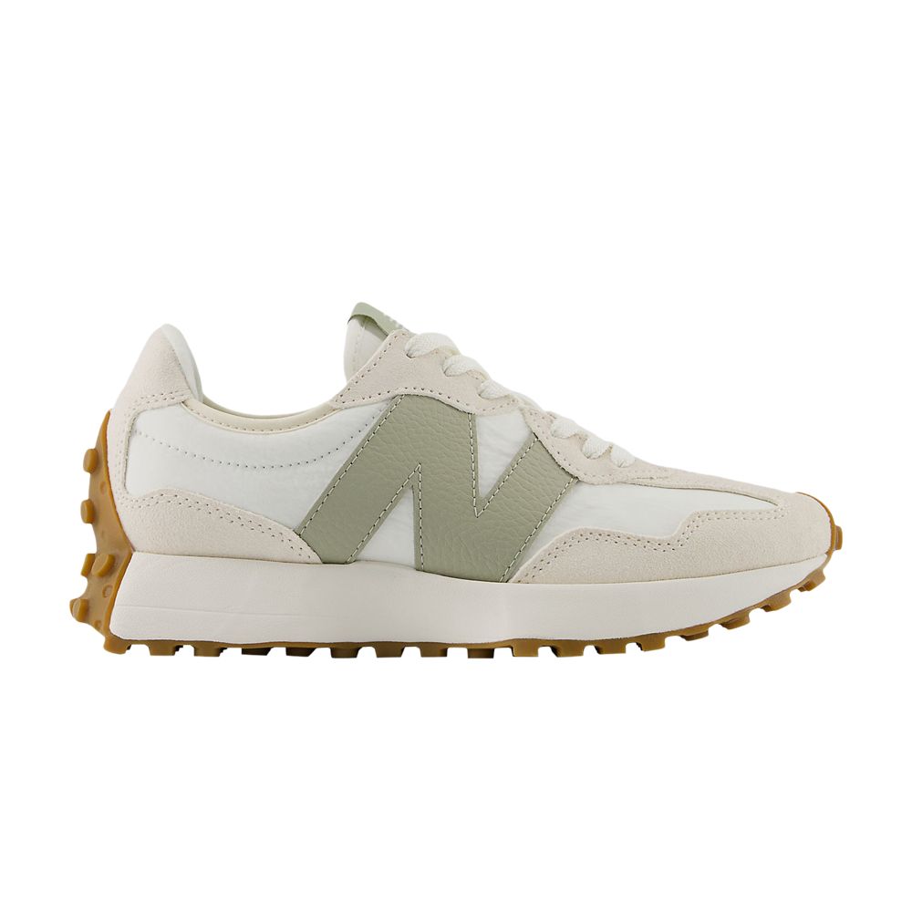 Pre-owned New Balance Wmns 327 'linen Olivine' | Cream | Women's Size 9.5 In White