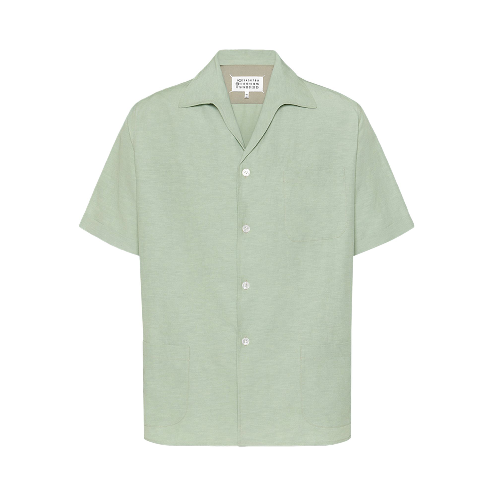 Pre-owned Maison Margiela Short-sleeve Shirt 'mint' | Green | Men's Size 46