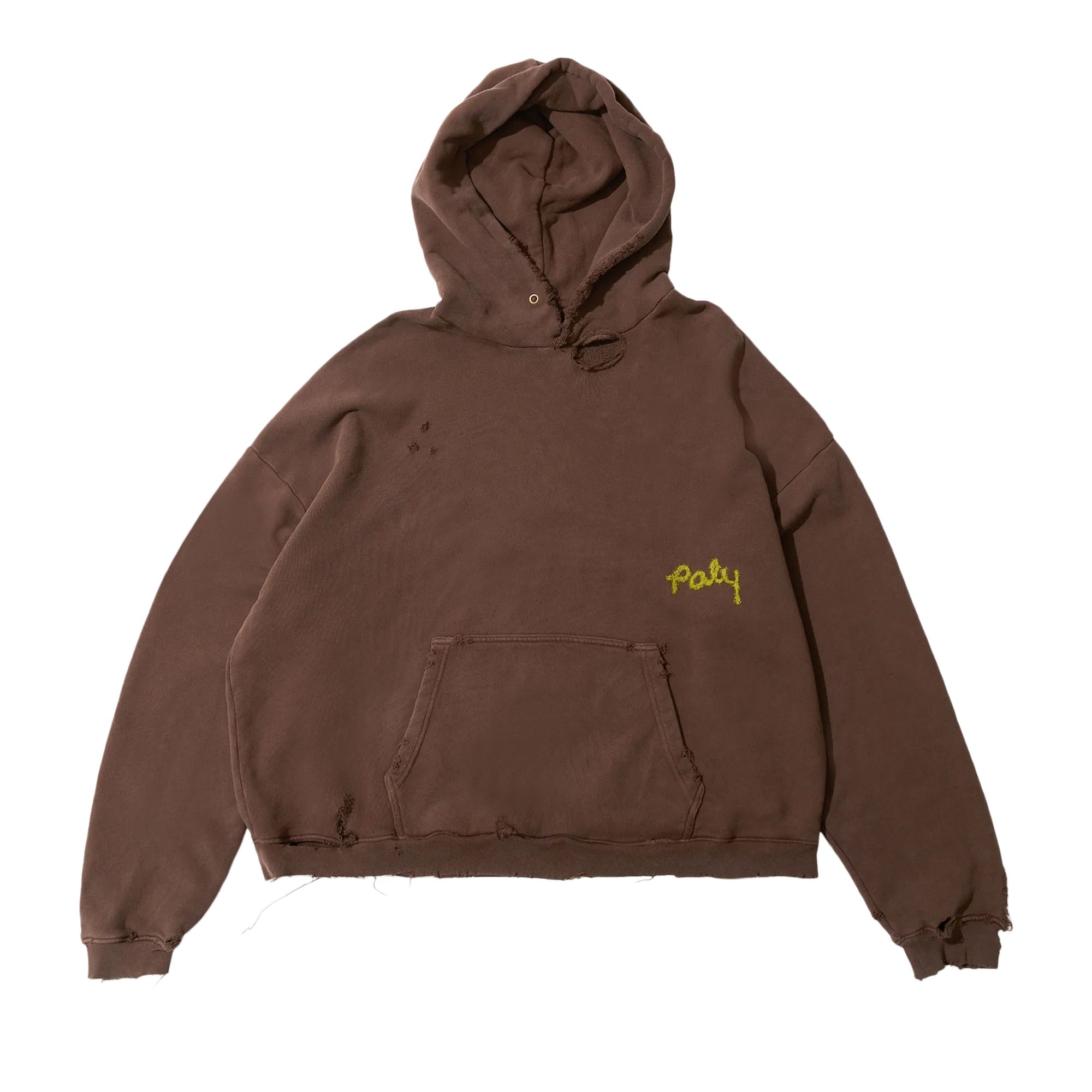 Pre-owned Paly Hollywood Blank Hooded Sweatshirt 'brown' | Men's Size 109