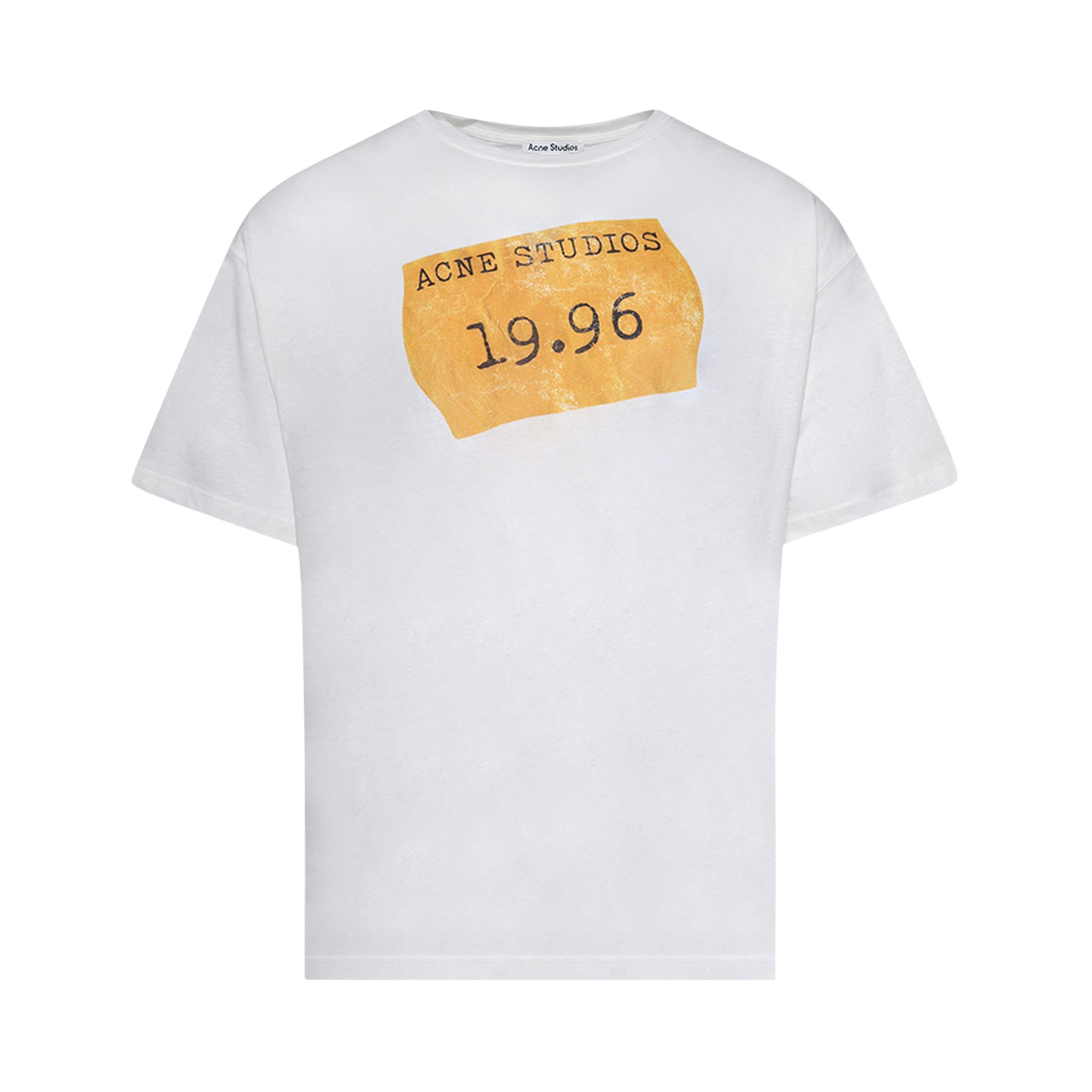 Pre-owned Acne Studios Logo T-shirt 'optic White' | Men's Size L
