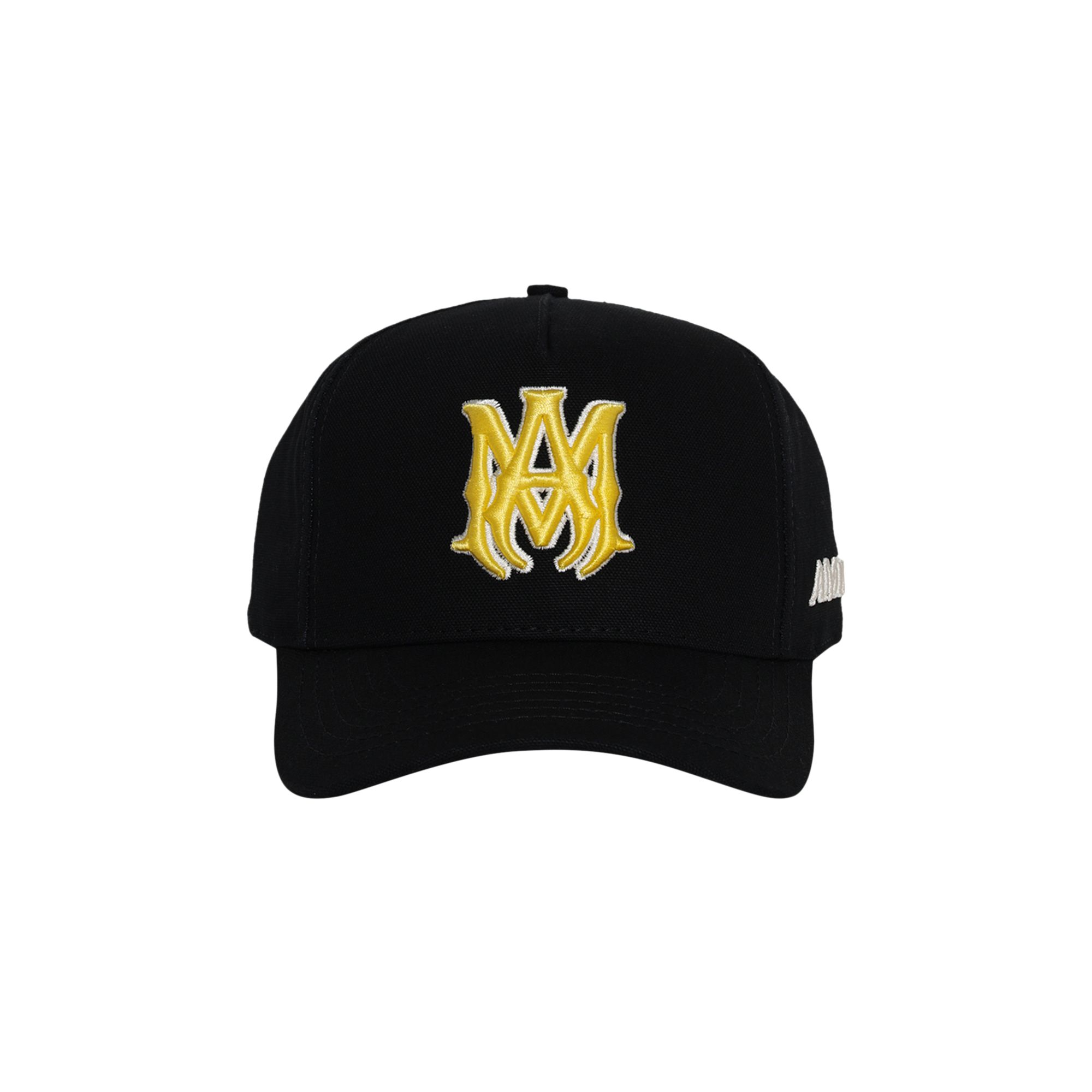 Pre-owned Amiri Ma Outline Canvas Hat 'black/yellow' | Men's Size Onesize