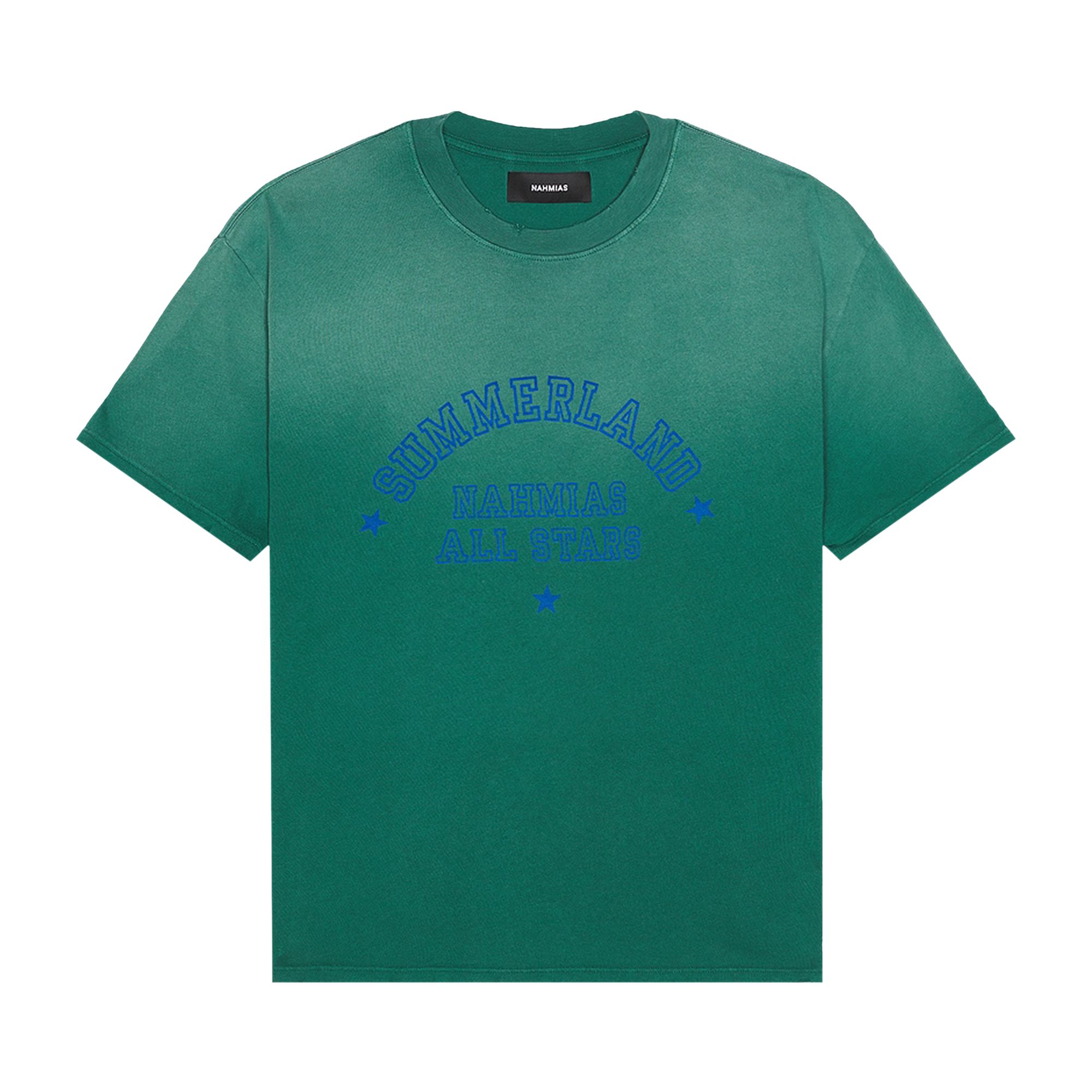 Pre-owned Nahmias Summerland All Stars Boxy T-shirt 'worn Green' | Men's Size M