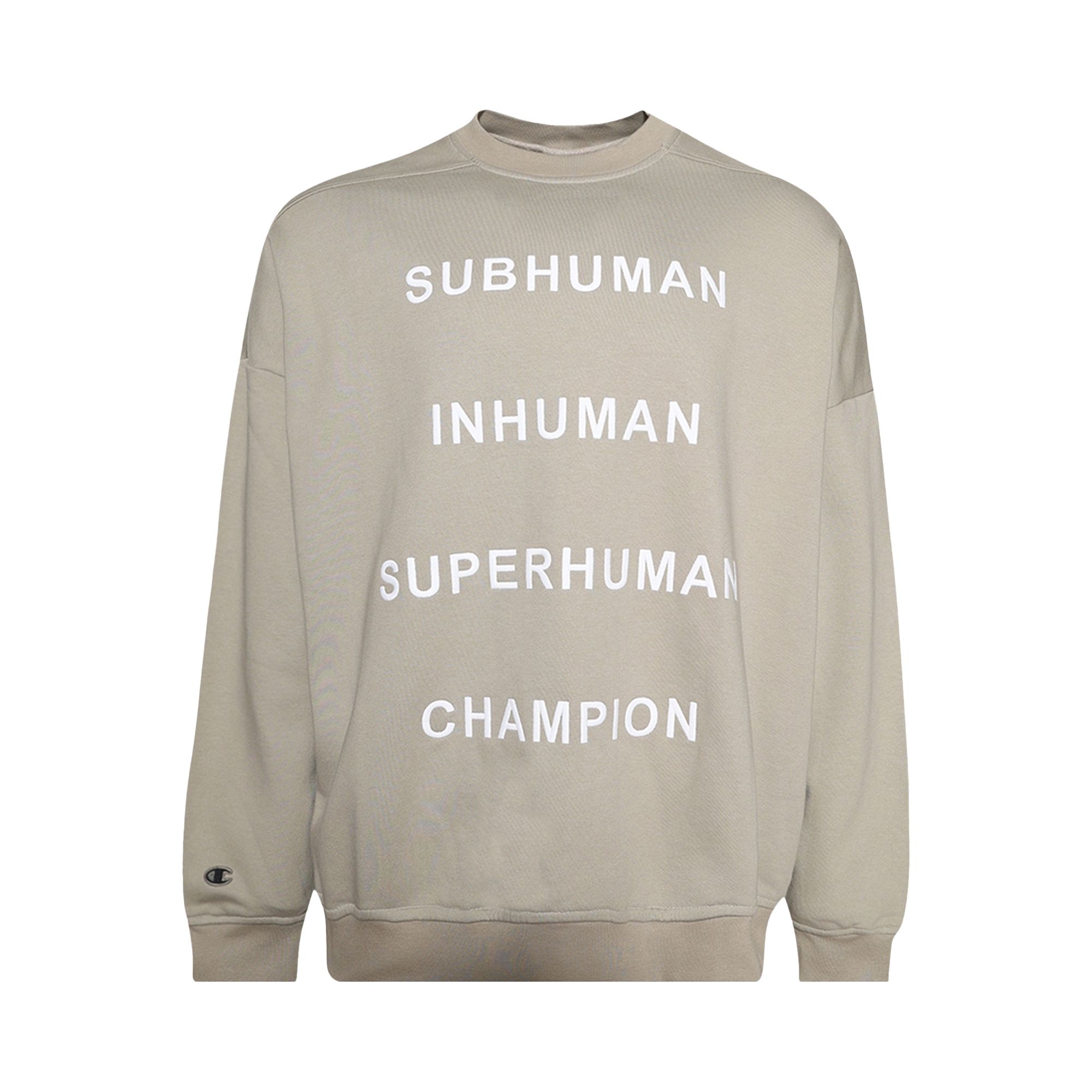 Pre-owned Rick Owens X Champion Jumbo Sweatshirt 'pearl' | White | Men's Size M