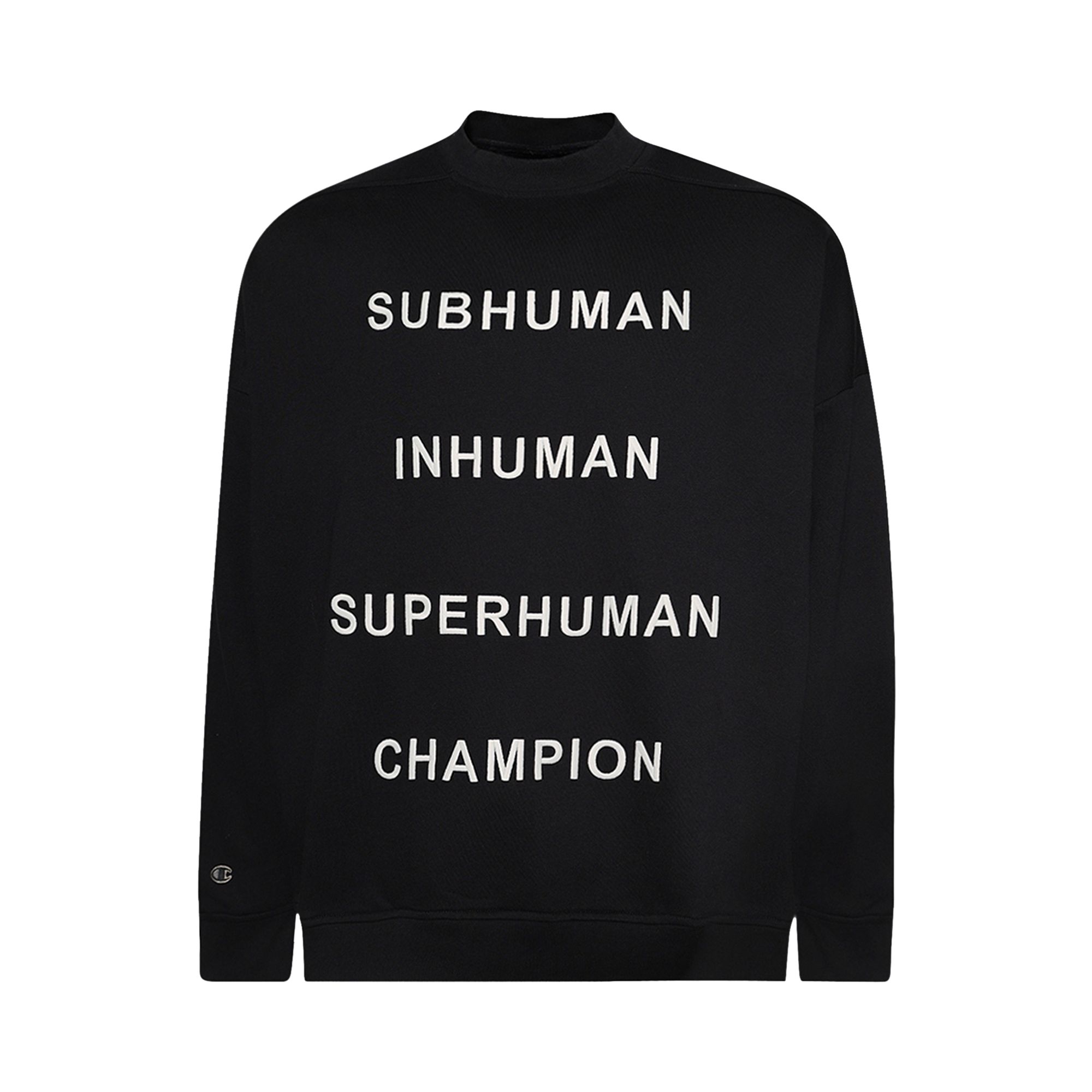 Pre-owned Rick Owens X Champion Jumbo Sweatshirt 'black' | Men's Size M
