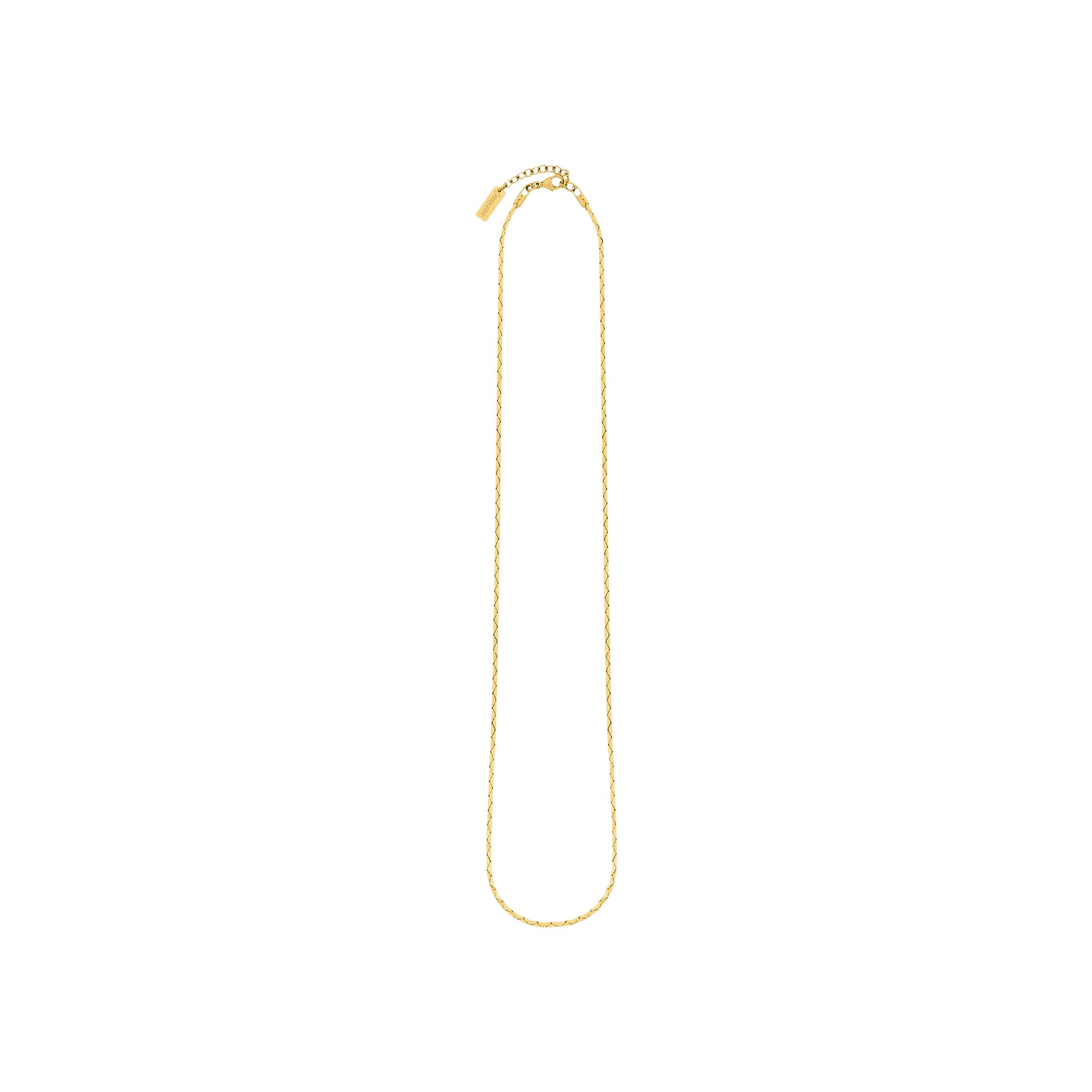 Pre-owned Saint Laurent Cobra Chain Necklace 'metallic Gold' | Men's Size Onesize