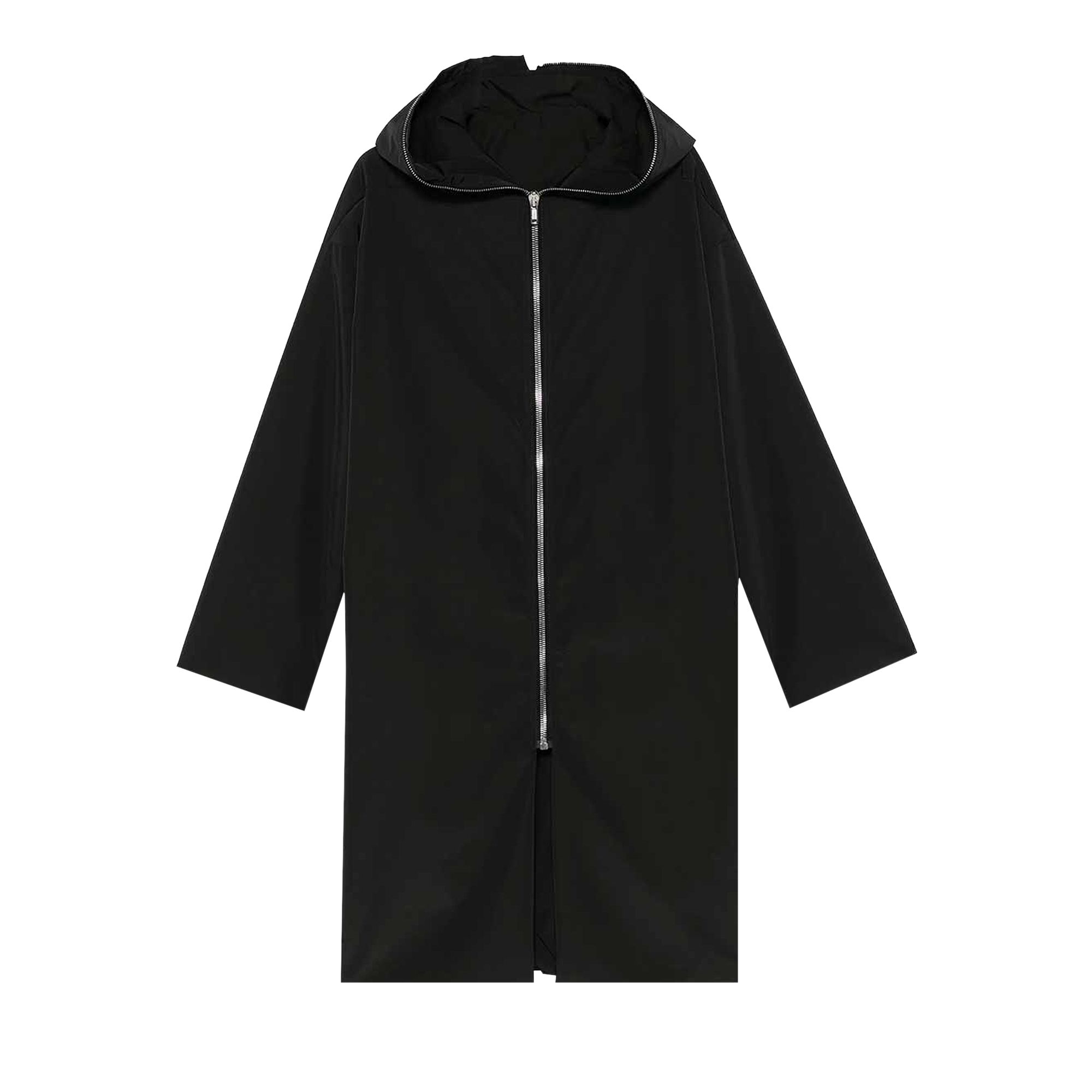 Pre-owned Rick Owens Hooded Gimp Coat 'black' | Men's Size 48