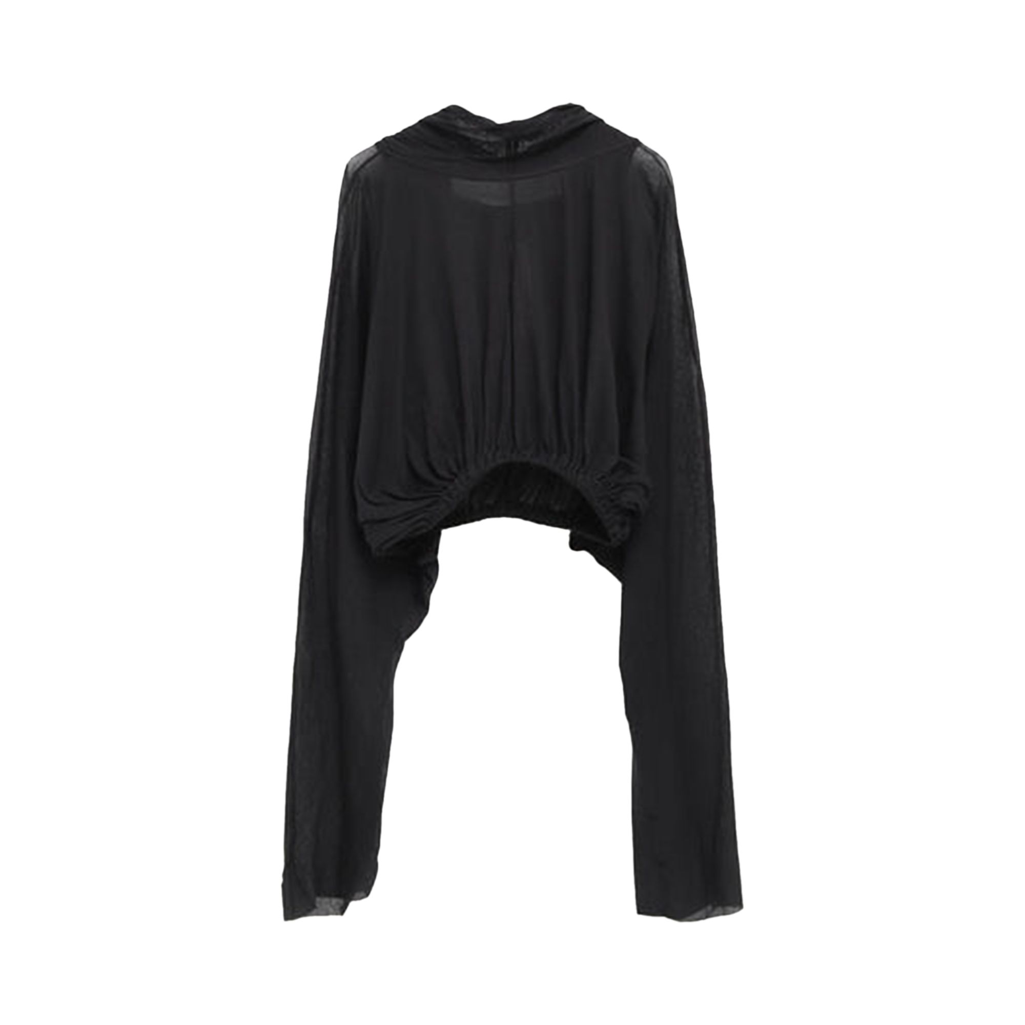 Pre-owned Rick Owens Cropped Hooded Tunic 'dust' | Brown | Women's Size Onesize