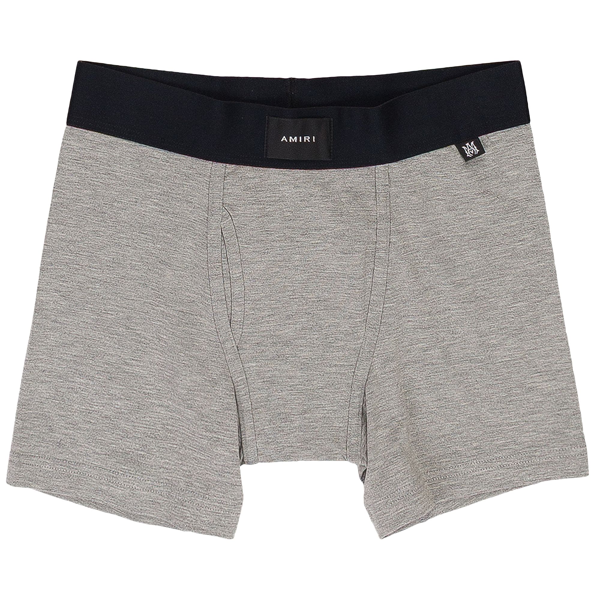 Pre-owned Amiri Logo Brief 'grey' | Men's Size Xxl In Gray