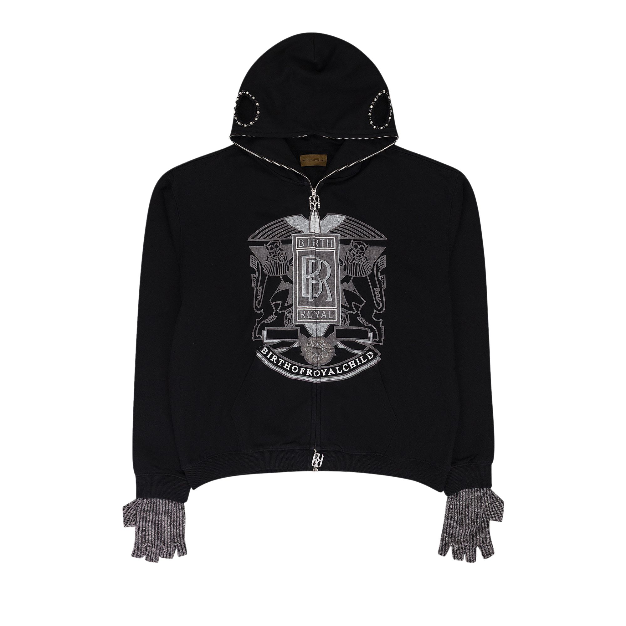 Pre-owned Birth Of Royal Child Royce Crown Hoodie 'black' | Men's Size L