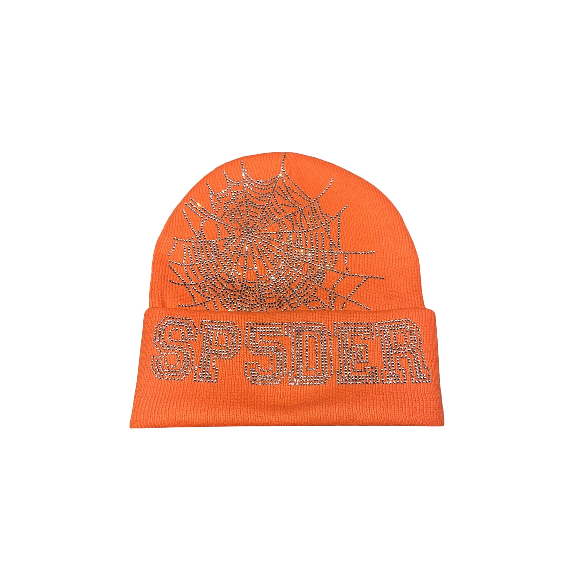 Pre-owned Sp5der Web Beanie 'orange' | Men's Size Onesize