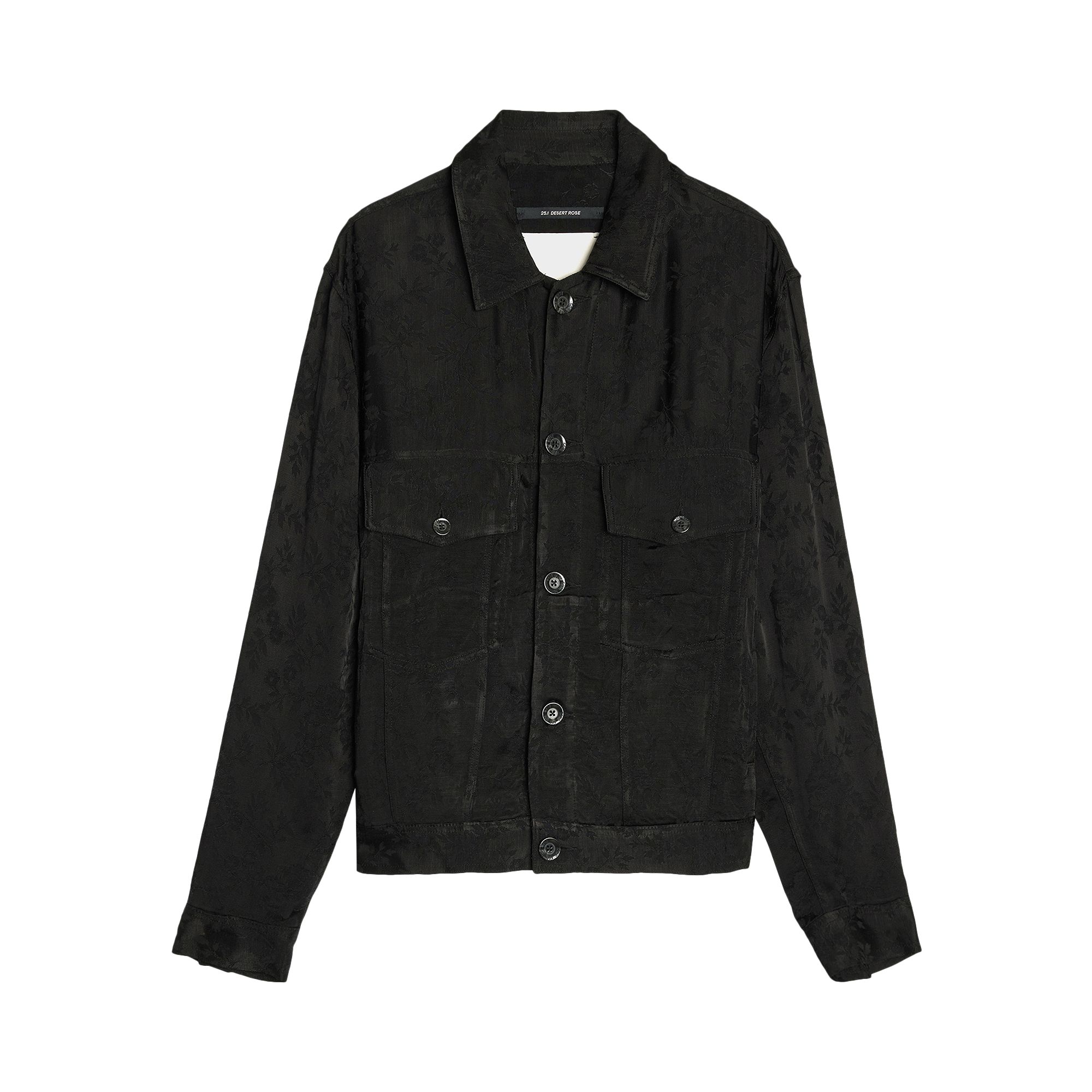 Pre-owned Song For The Mute Antique Floral Worker Jacket 'black' | Men's Size 48