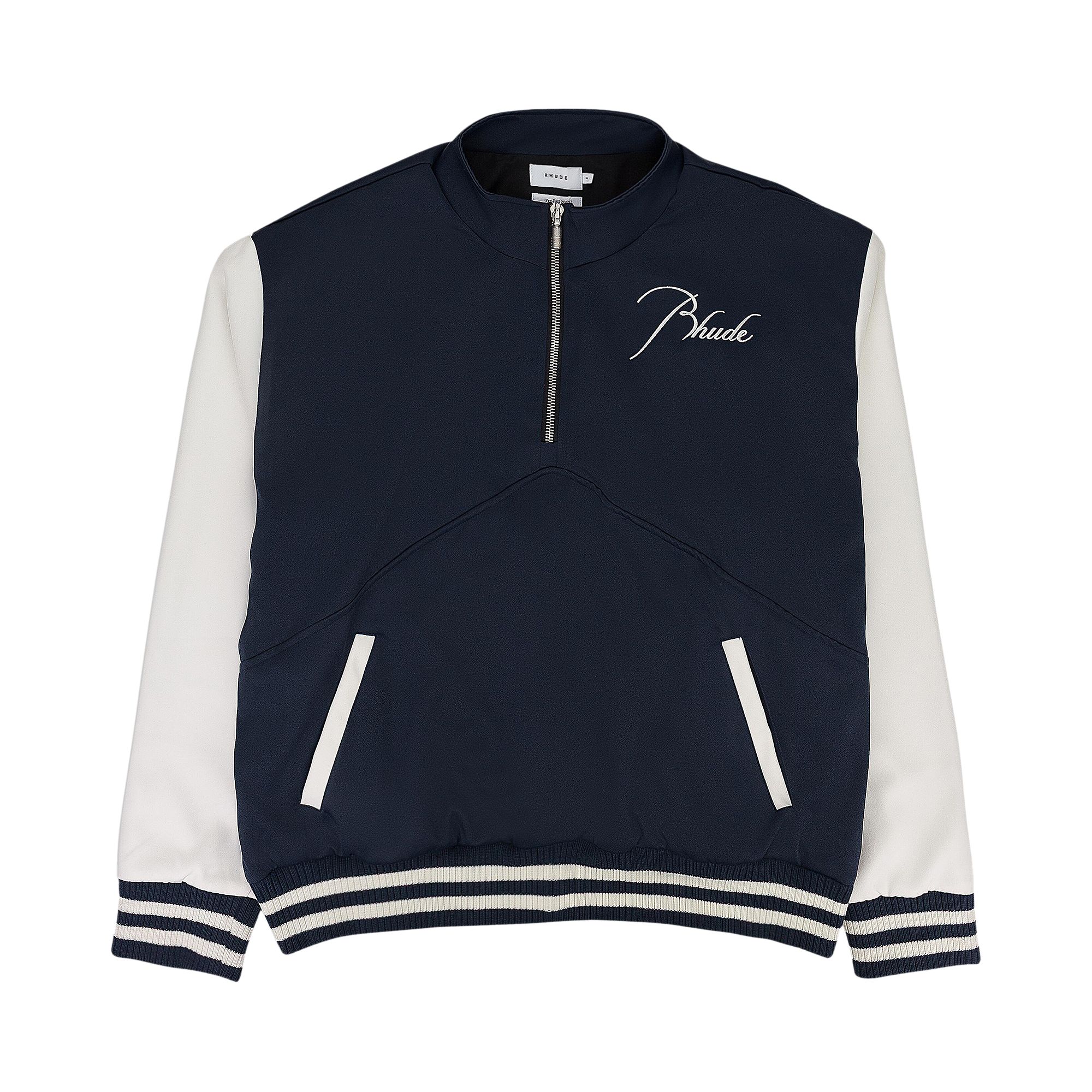 Pre-owned Rhude Varsity Pullover Sweater 'navy/white' | Blue | Men's Size Xl
