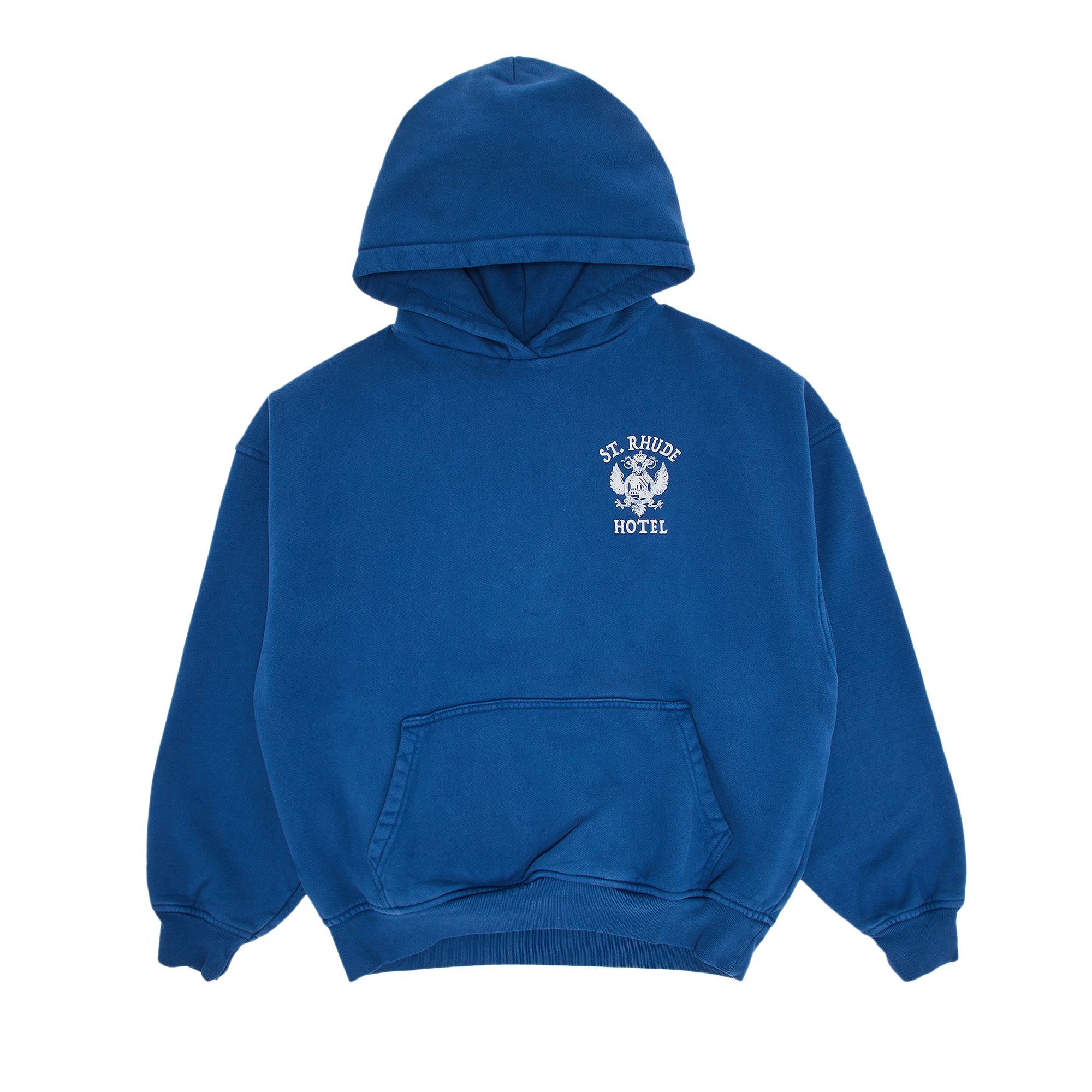 Pre-owned Rhude Saint Seal Hoodie 'royal Blue' | Men's Size M
