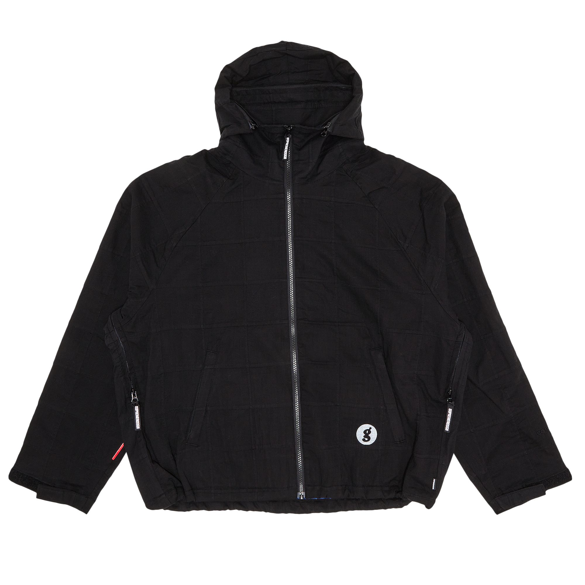 Pre-owned Supreme X Goodenough Patchwork Madras Hooded Jacket 'black' | Men's Size M